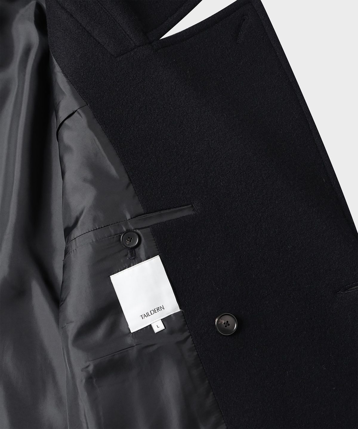 테일던(TAILDERN) Melville Wool Blend Peacoat Dark Navy