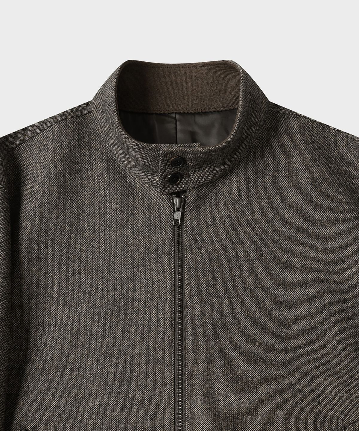 테일던(TAILDERN) McQueen Wool Harrington Jacket Brown