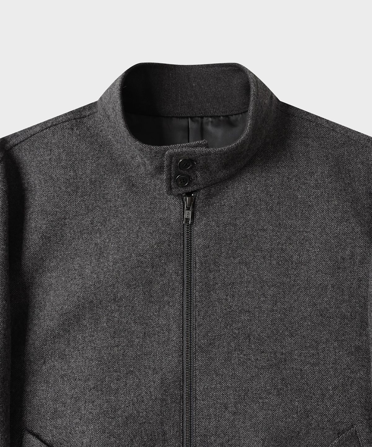테일던(TAILDERN) McQueen Wool Harrington Jacket Charcoal