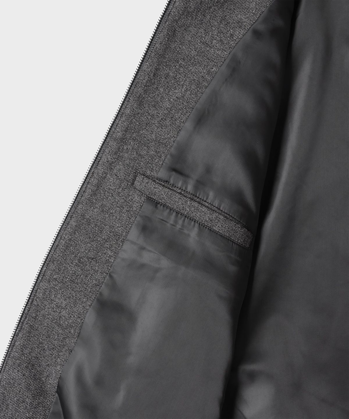 테일던(TAILDERN) McQueen Wool Harrington Jacket Charcoal