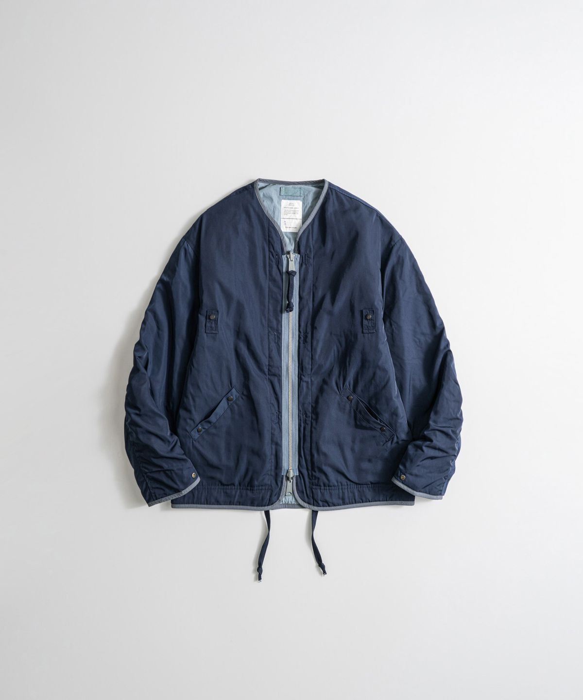 비헤비어(BEHEAVYER) REVERSIBLE MIL LINER JACKET navy/l.blue