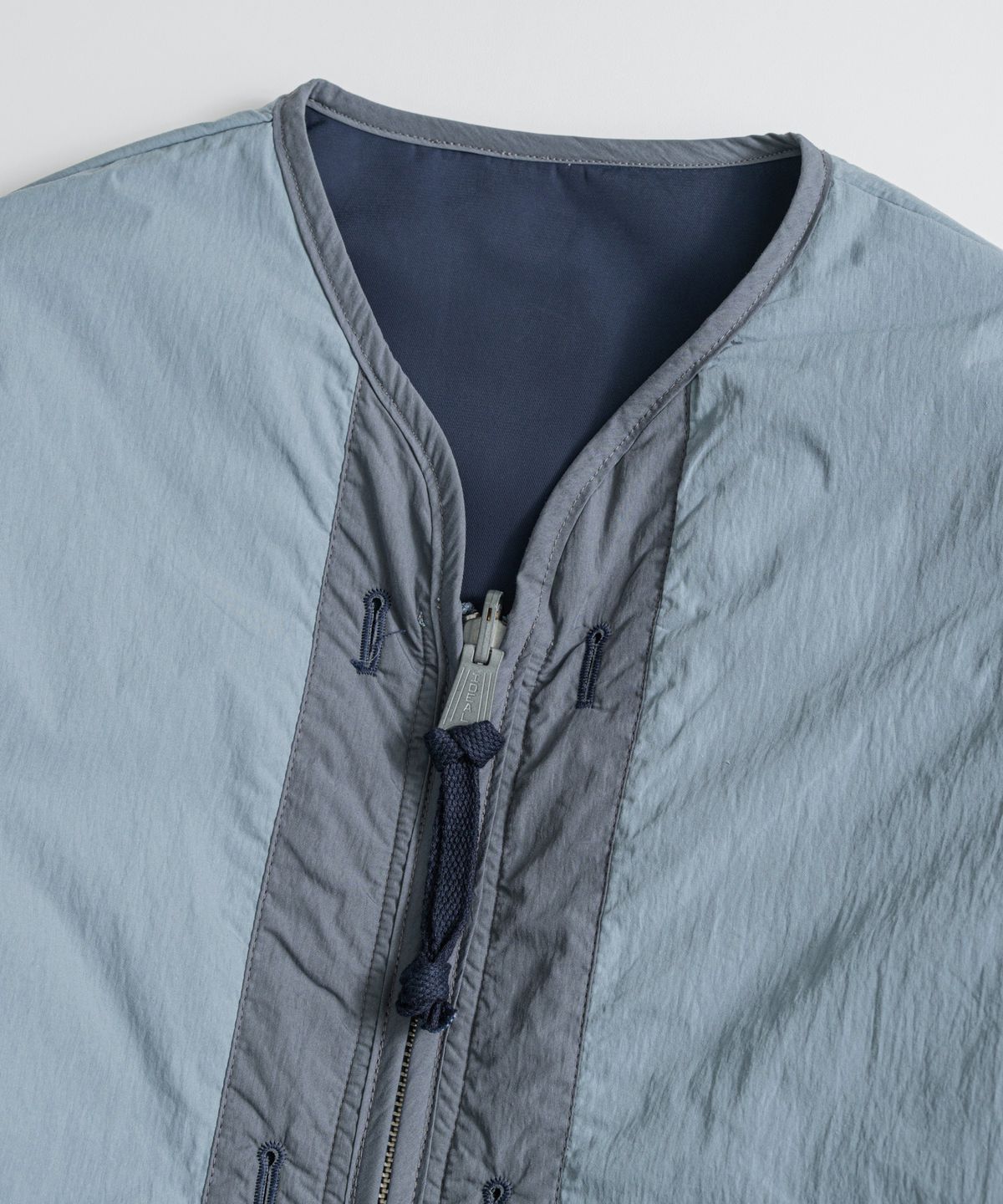 비헤비어(BEHEAVYER) REVERSIBLE MIL LINER JACKET navy/l.blue