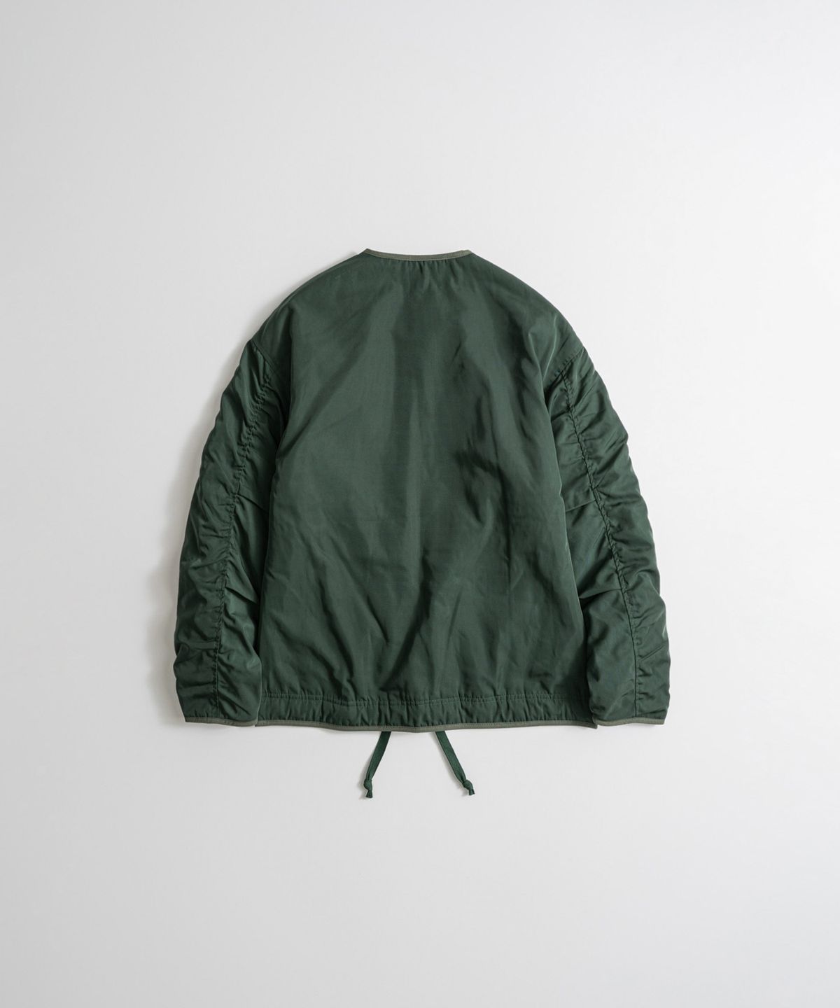 비헤비어(BEHEAVYER) REVERSIBLE MIL LINER JACKET b.green/l.olive