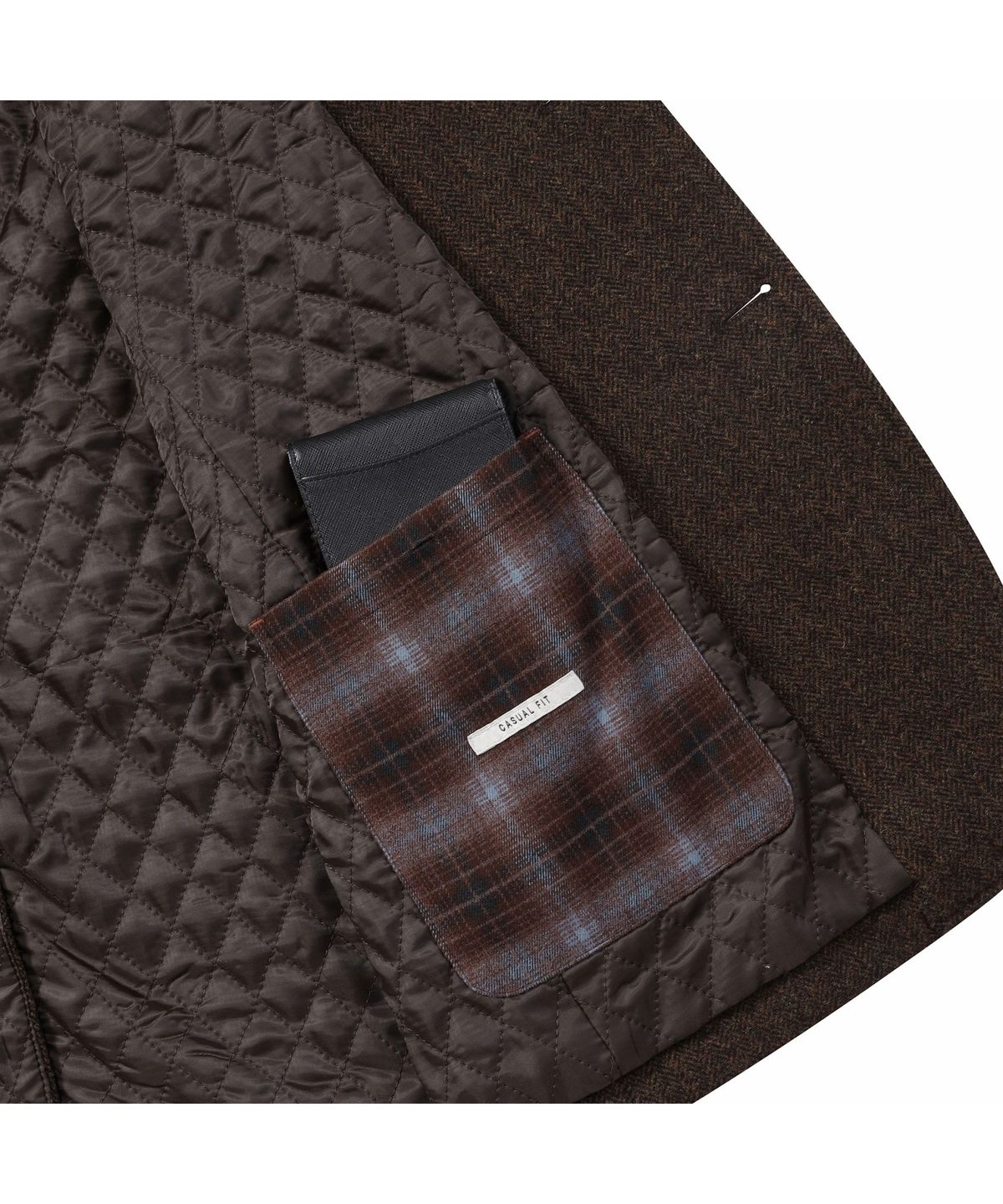 브렌우드(BRENTWOOD) 헤링본 헌팅 자켓(퀼팅) BRJCW26453BRX