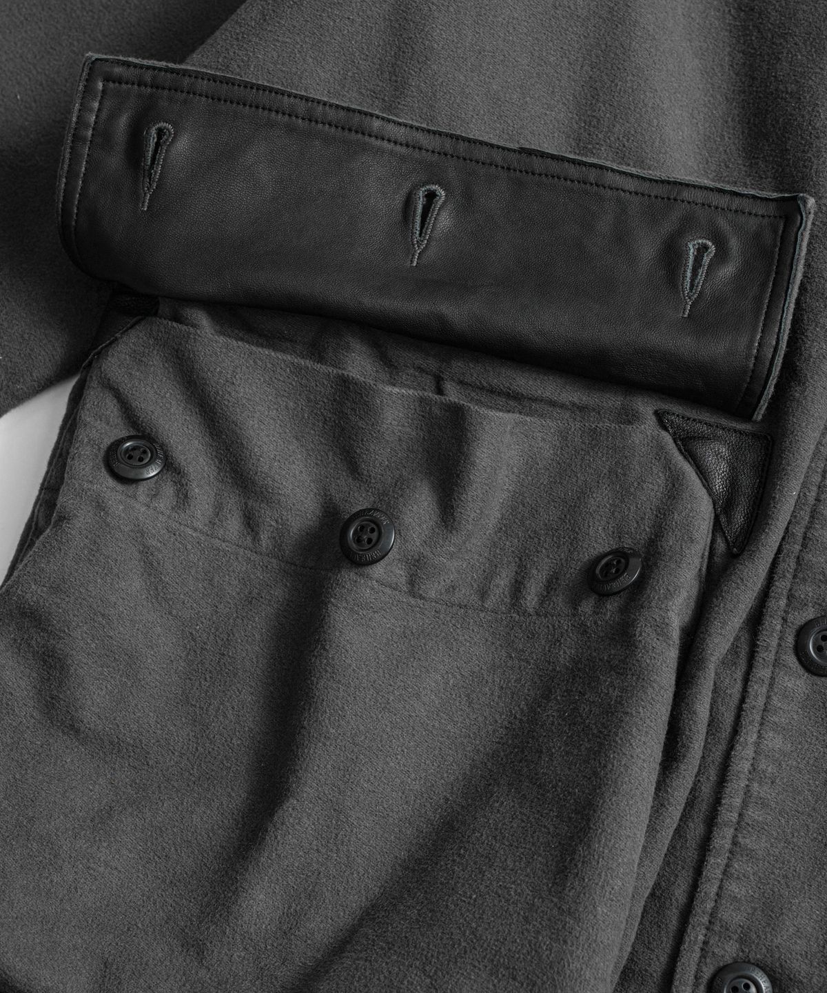 비헤비어(BEHEAVYER) SOFT MOLESKIN M59 MIL COAT charcoal
