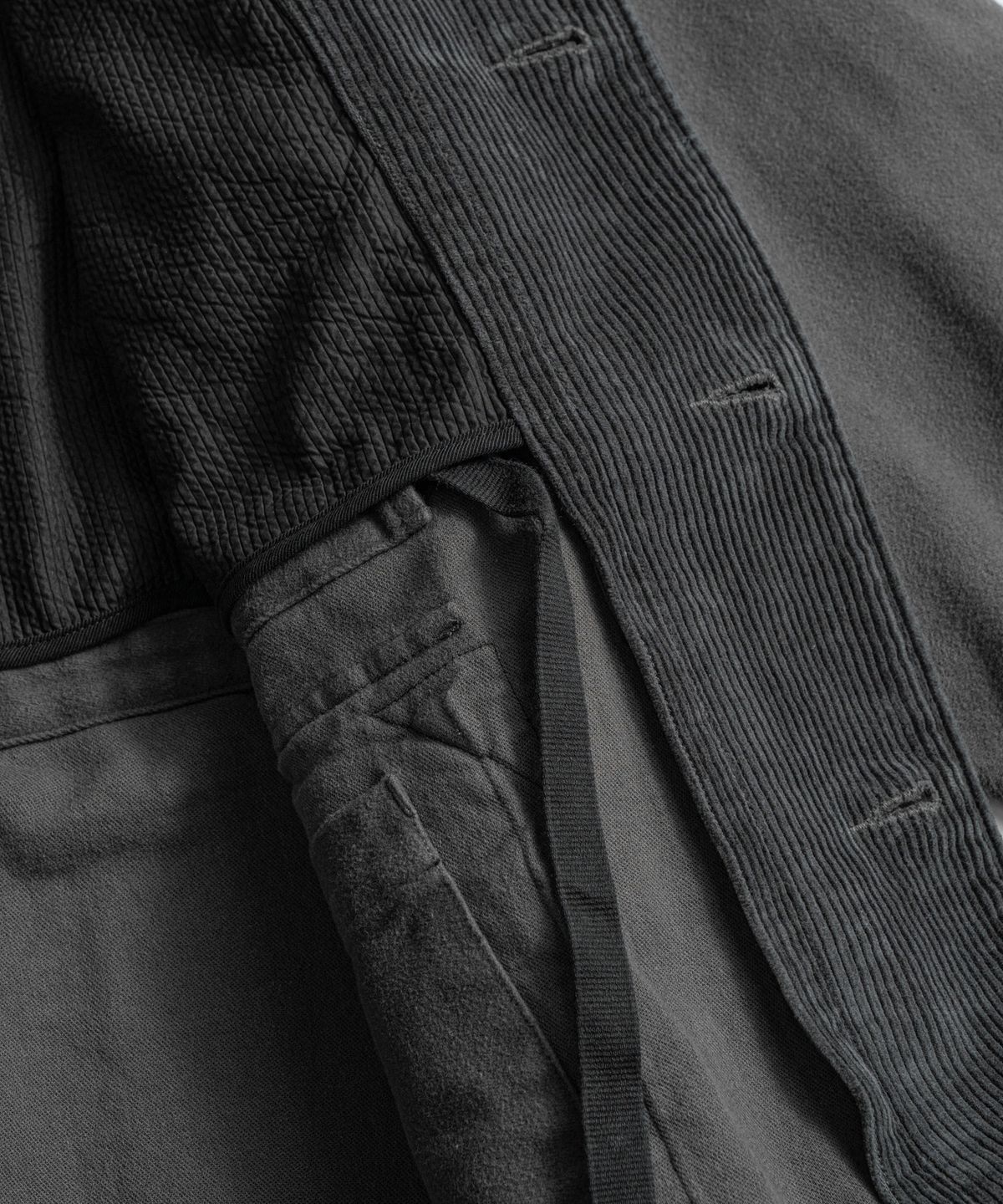비헤비어(BEHEAVYER) SOFT MOLESKIN M59 MIL COAT charcoal