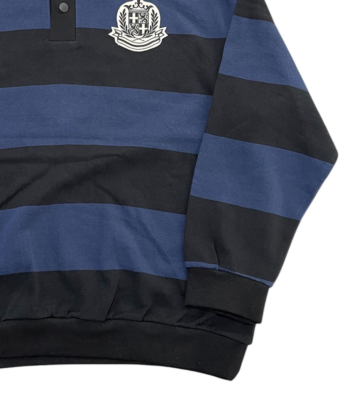 스케이터락(SK8ER ROCK) Club 8 Hooded Rugby Sweatshirt (navy*black)