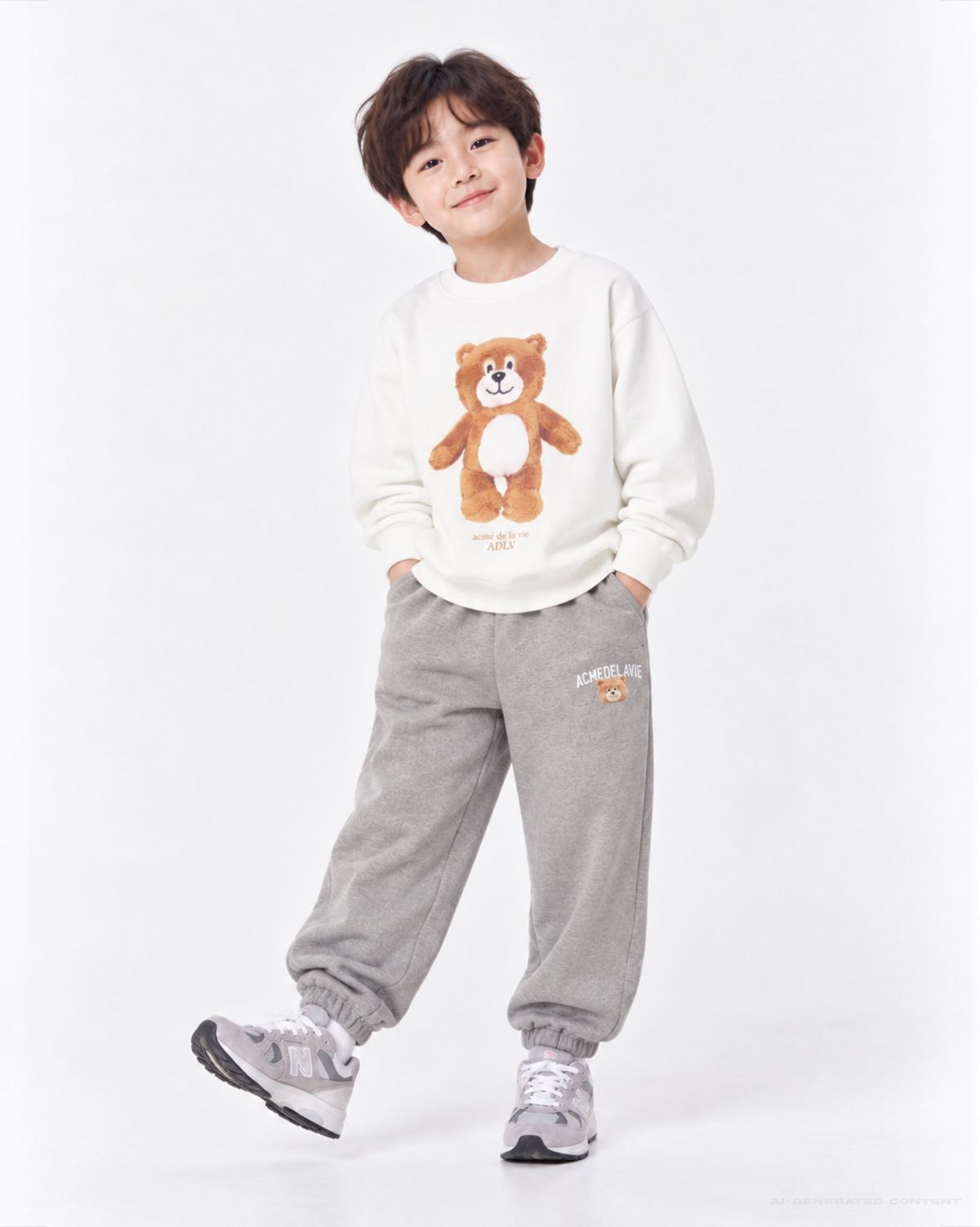 아크메드라비 키즈(acmedelaviekids) KIDS AC BEARDOLL SWEATSHIRT