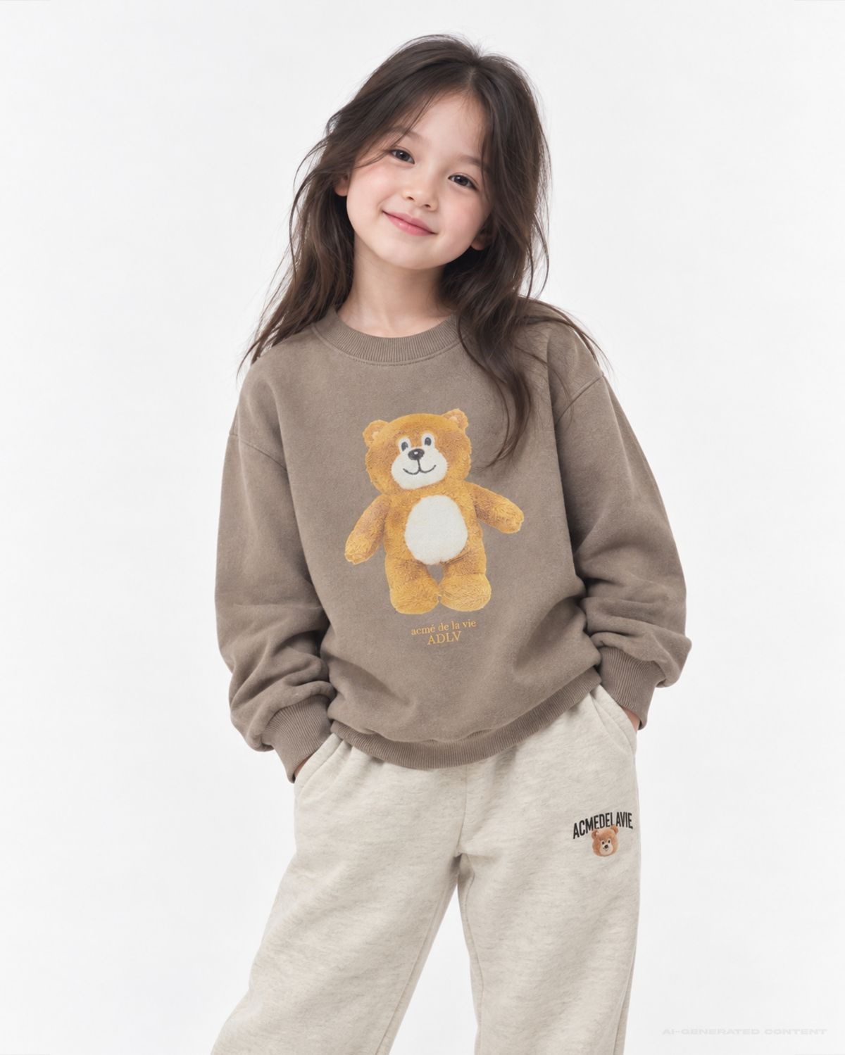아크메드라비 키즈(acmedelaviekids) KIDS AC BEARDOLL SWEATSHIRT
