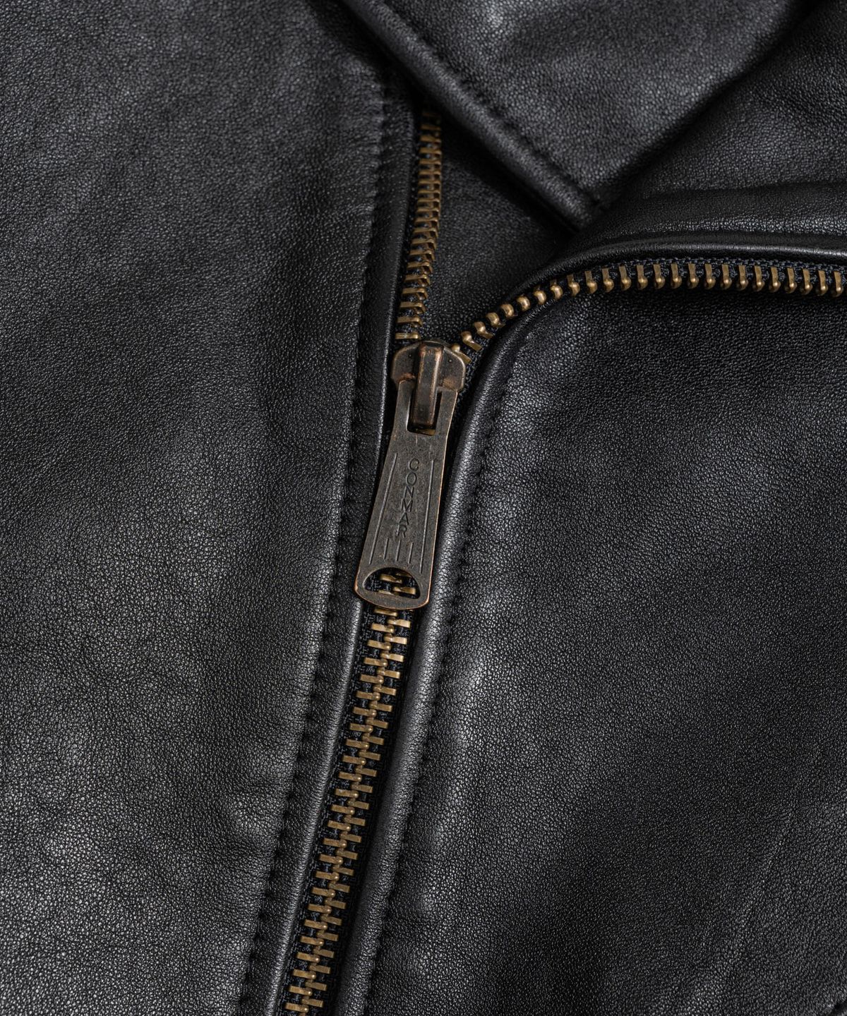 비헤비어(BEHEAVYER) DISTRESSED LAMBSKIN DB RIDER JACKET black