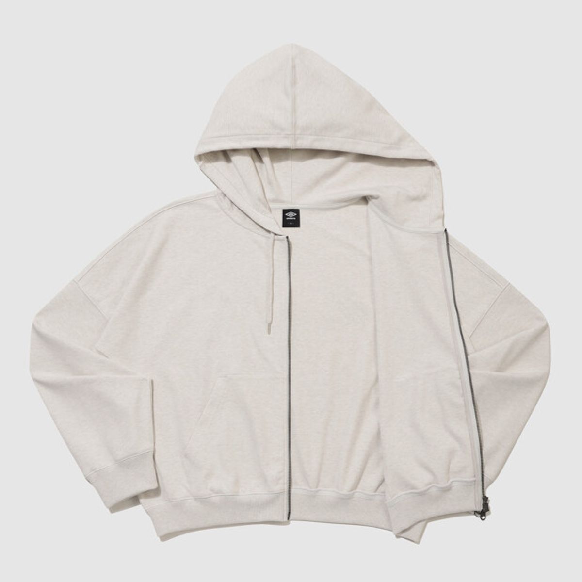 엄브로(UMBRO) 우먼스 니트 후드집업 아이보리 UR322CFT91