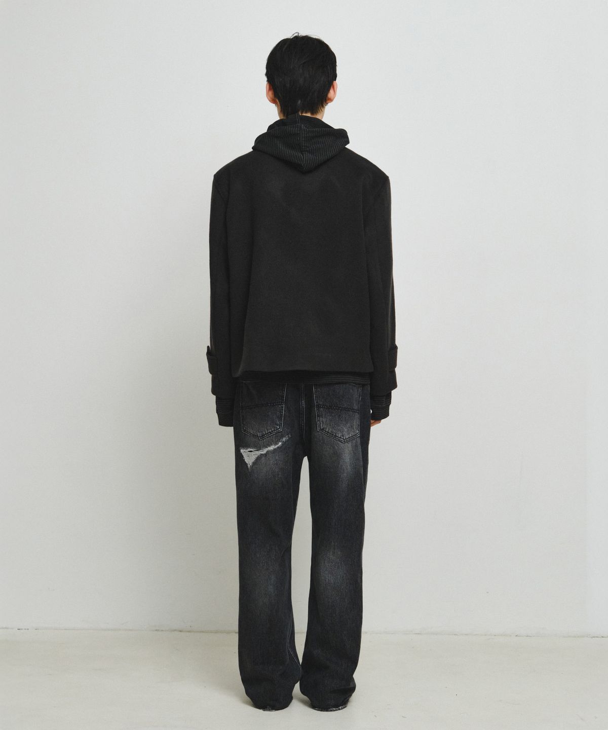 엔도어(ENDOOR) Short Mac Coat (Dark Gray)