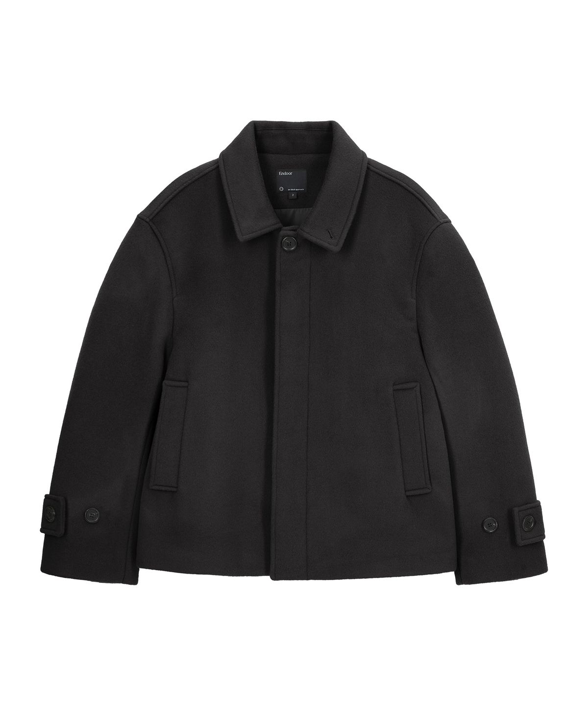 엔도어(ENDOOR) Short Mac Coat (Dark Gray)