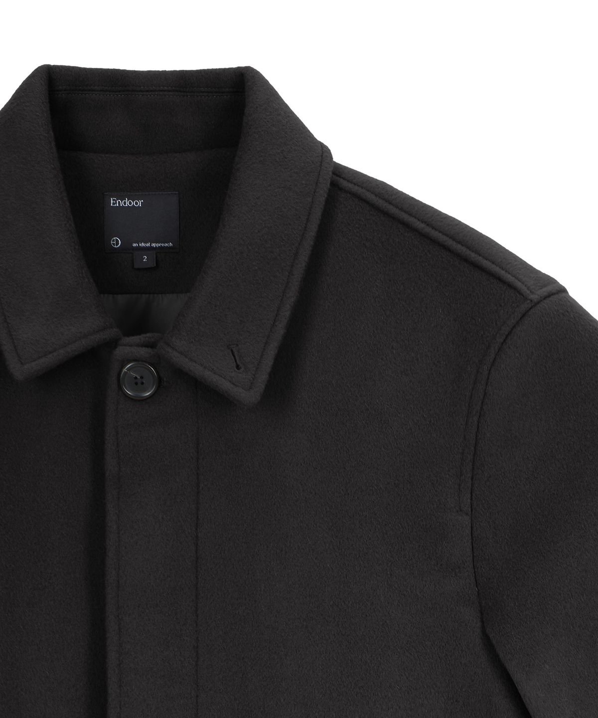 엔도어(ENDOOR) Short Mac Coat (Dark Gray)