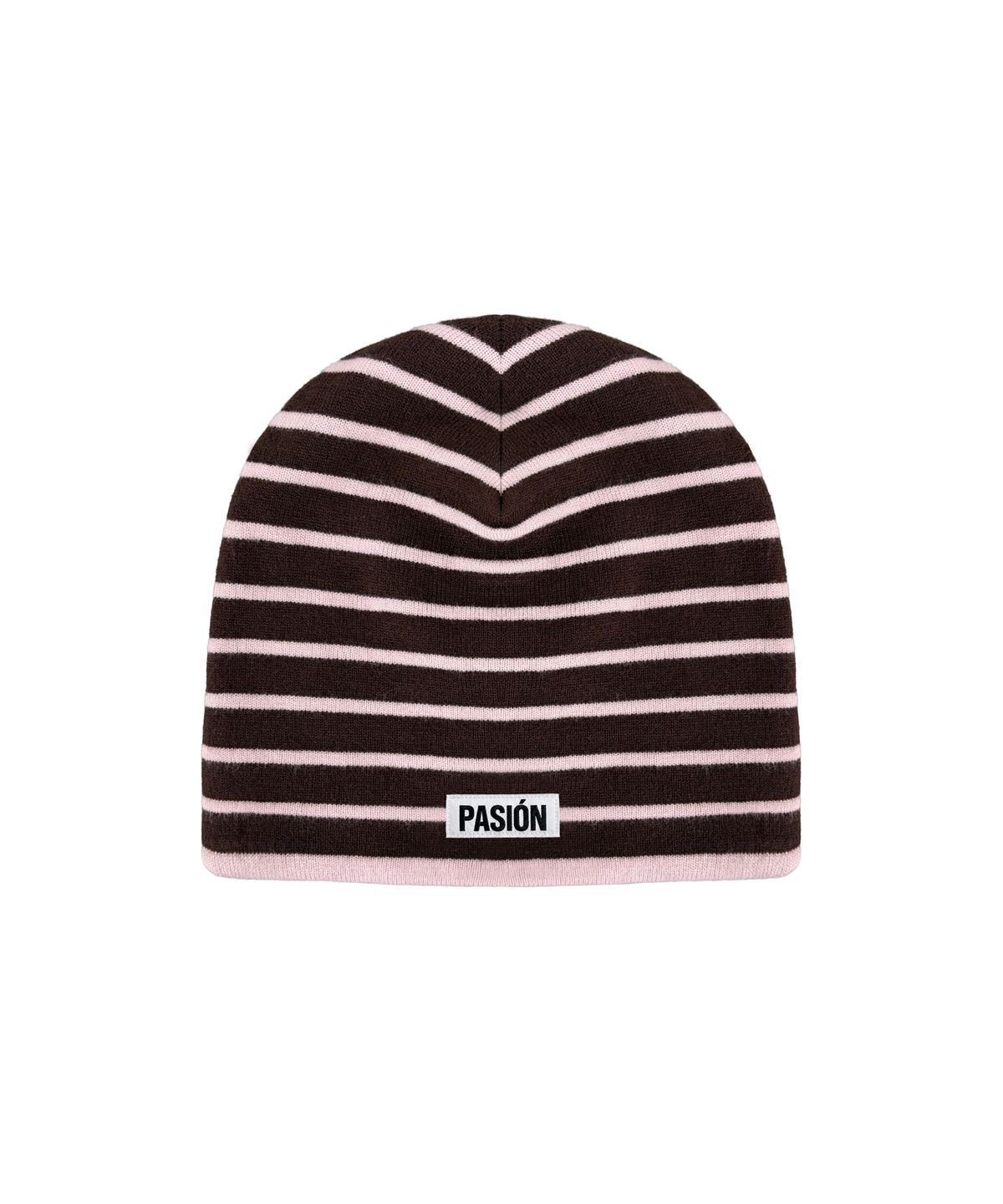 파시온(PASION) 듀얼 팝 스트라이프 비니_핑크 Dual Pop Stripe Beanie_Pink