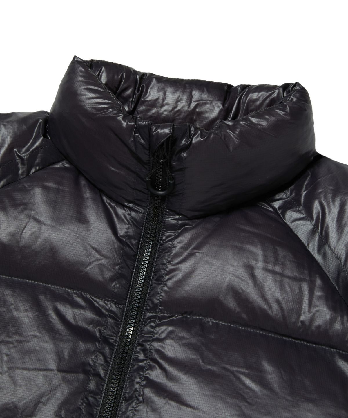 칼라파타르(KALAPATTHAR) AIR PUFFER STAND COLLAR JACKET - CHARCOAL