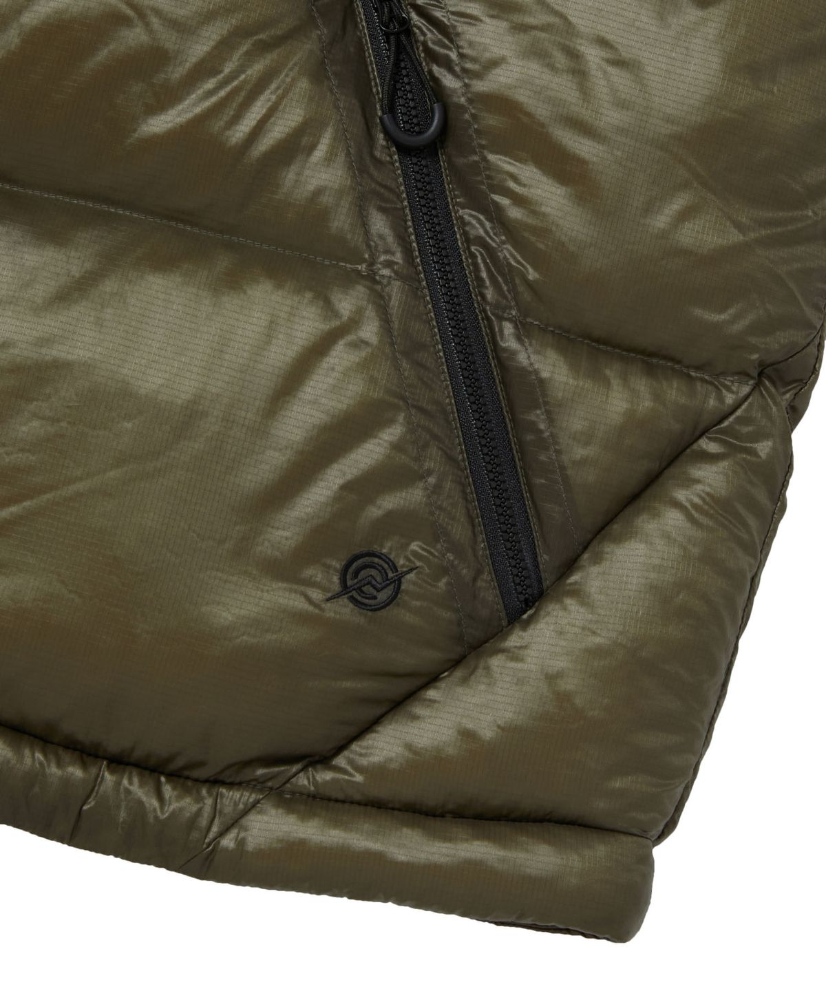 칼라파타르(KALAPATTHAR) AIR PUFFER STAND COLLAR JACKET - KHAKI
