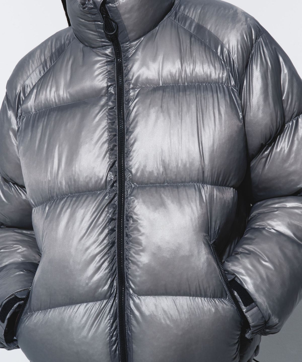 칼라파타르(KALAPATTHAR) AIR PUFFER STAND COLLAR JACKET - GREY