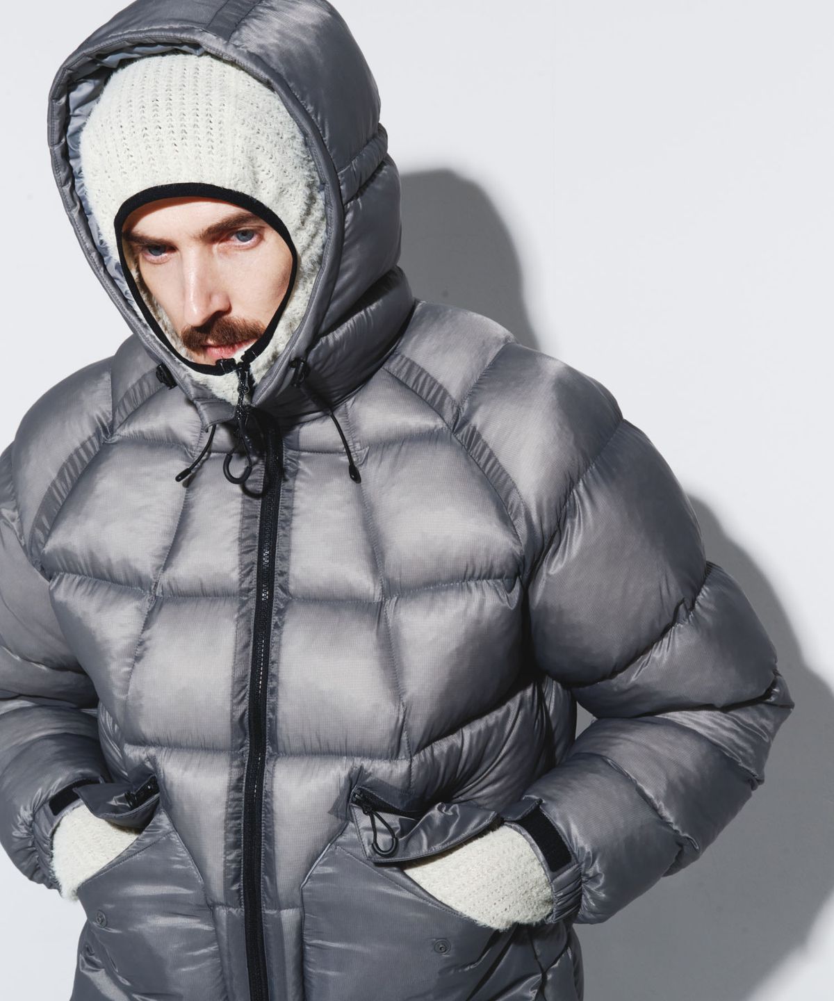 칼라파타르(KALAPATTHAR) AIR PUFFER HOODED JACKET - GREY