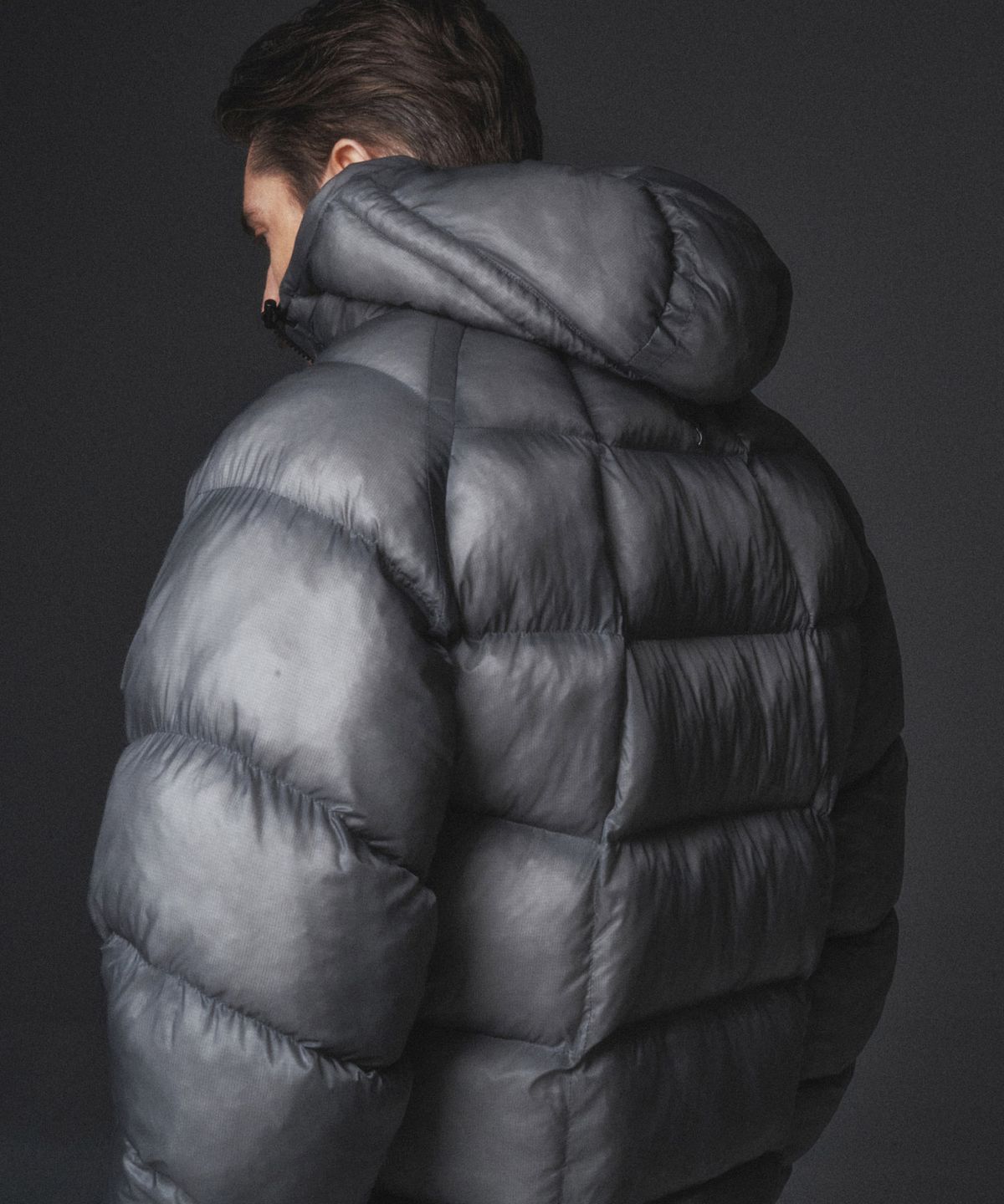 칼라파타르(KALAPATTHAR) AIR PUFFER HOODED JACKET - GREY