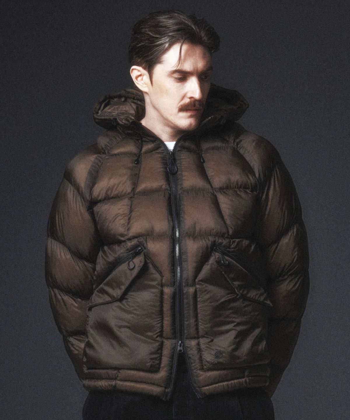 칼라파타르(KALAPATTHAR) AIR PUFFER HOODED JACKET - TAUPE