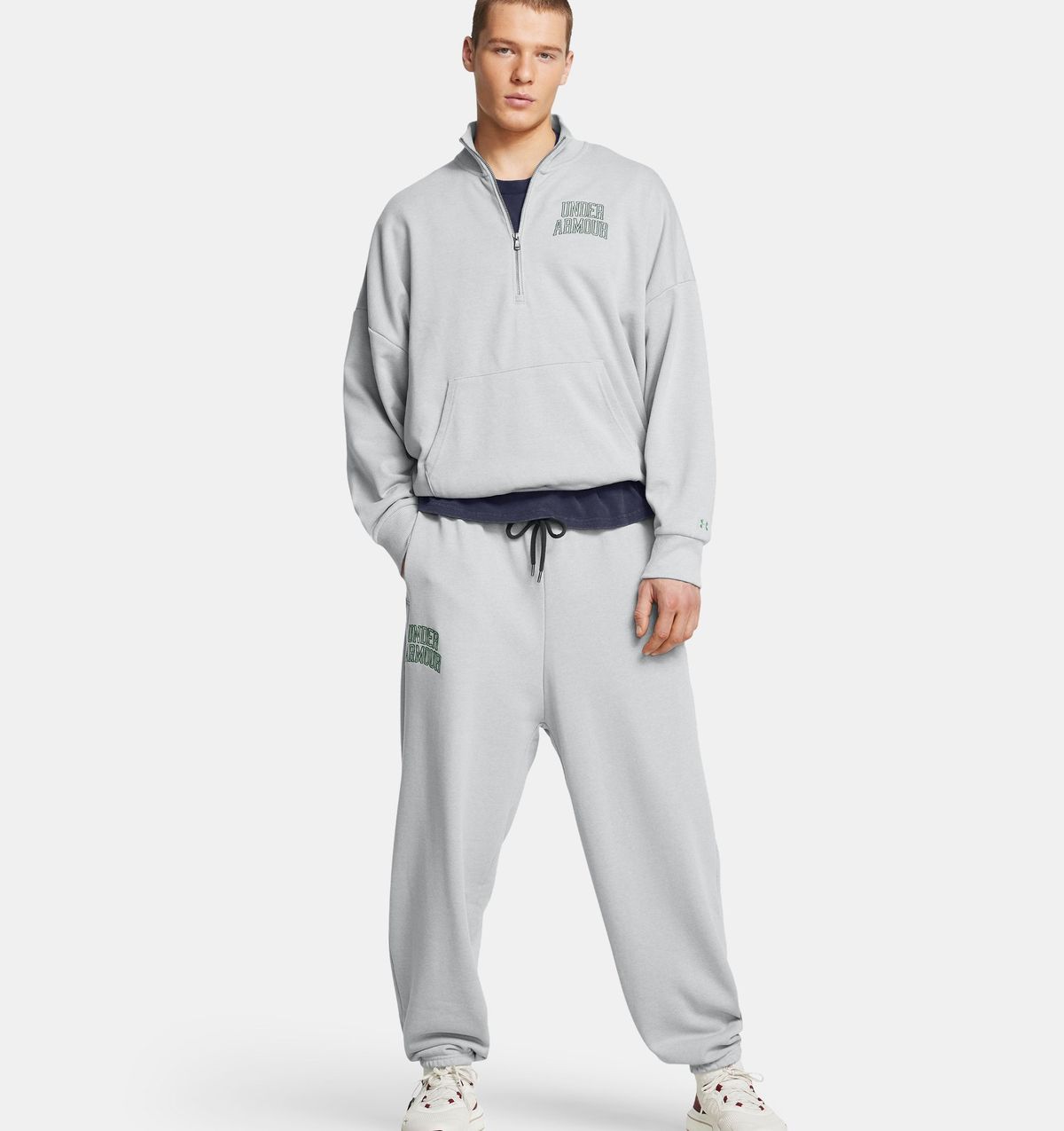 언더아머(UNDERARMOUR) 남성 UA 아이콘 헤비웨이트 테리 오버사이즈  집1386550-011