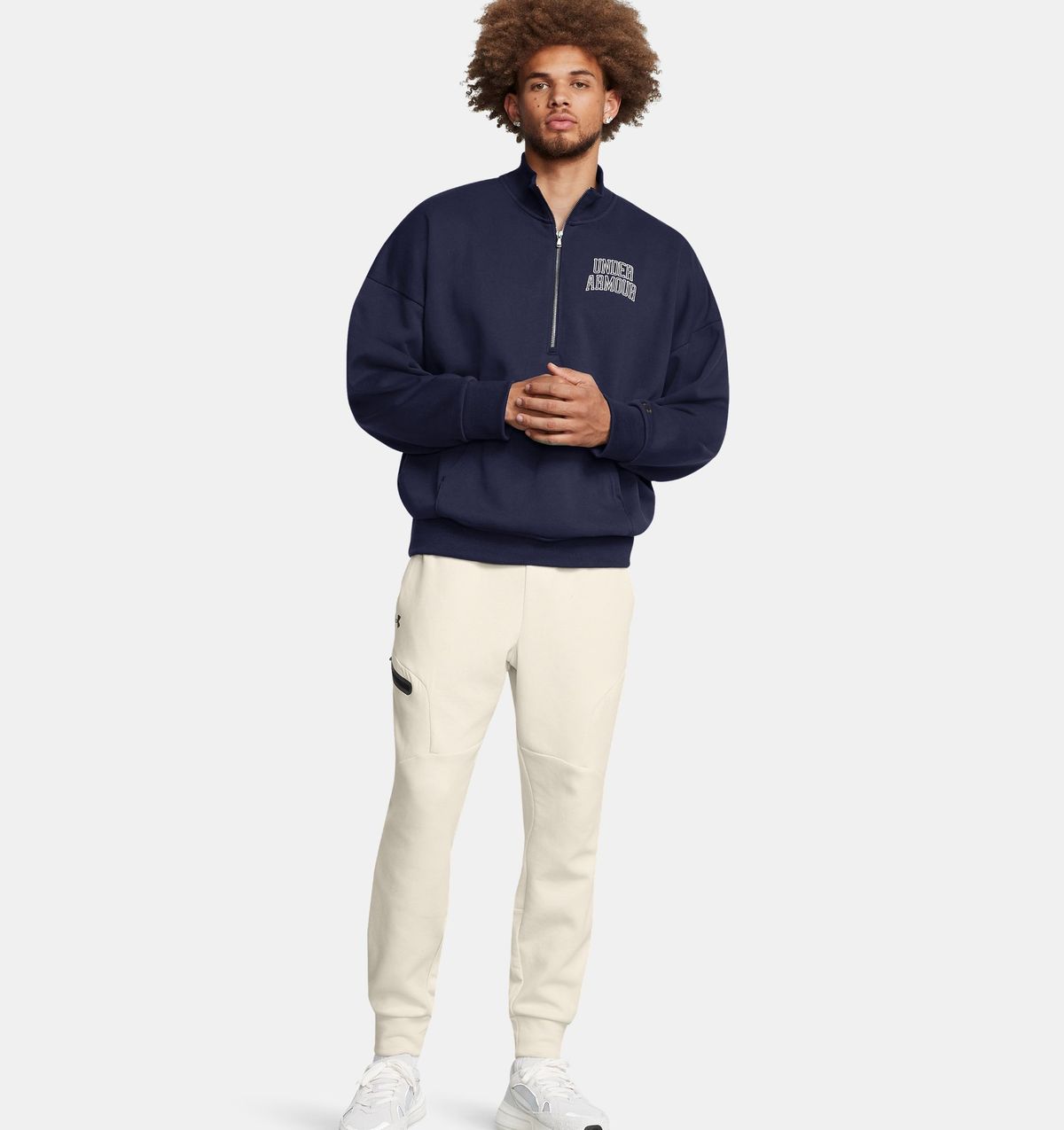 언더아머(UNDERARMOUR) 남성 UA 아이콘 헤비웨이트 테리 오버사이즈  집1386550-410