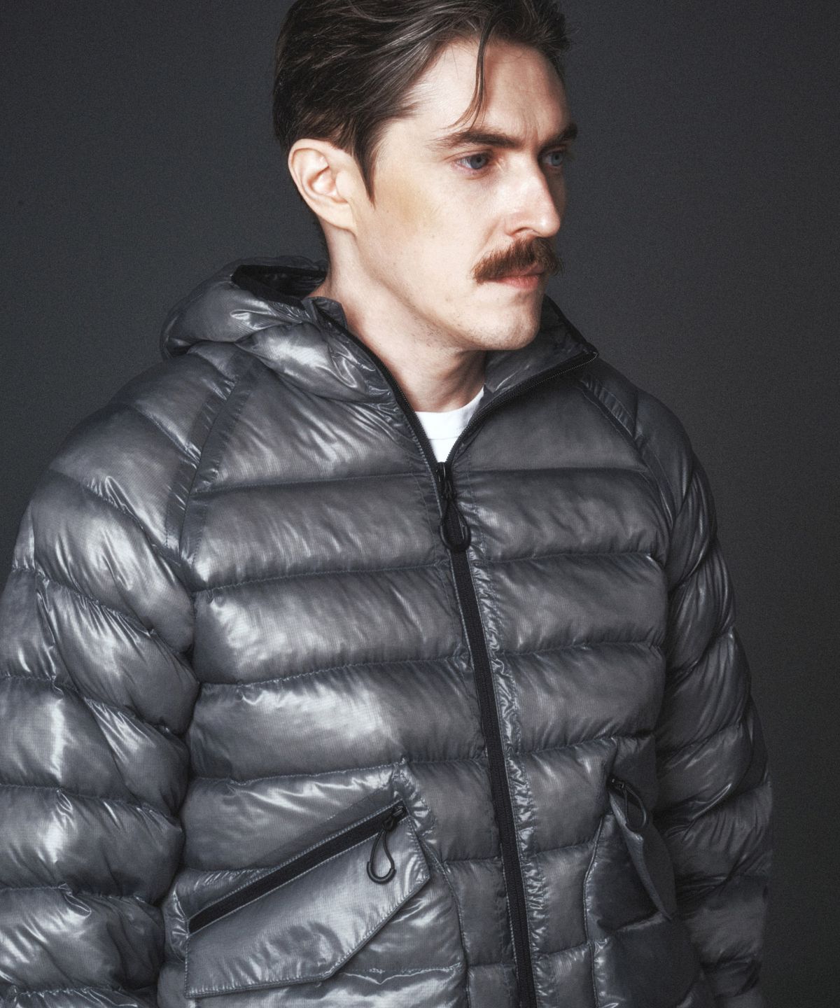 칼라파타르(KALAPATTHAR) AIR PADDED HOODED JACKET - GREY