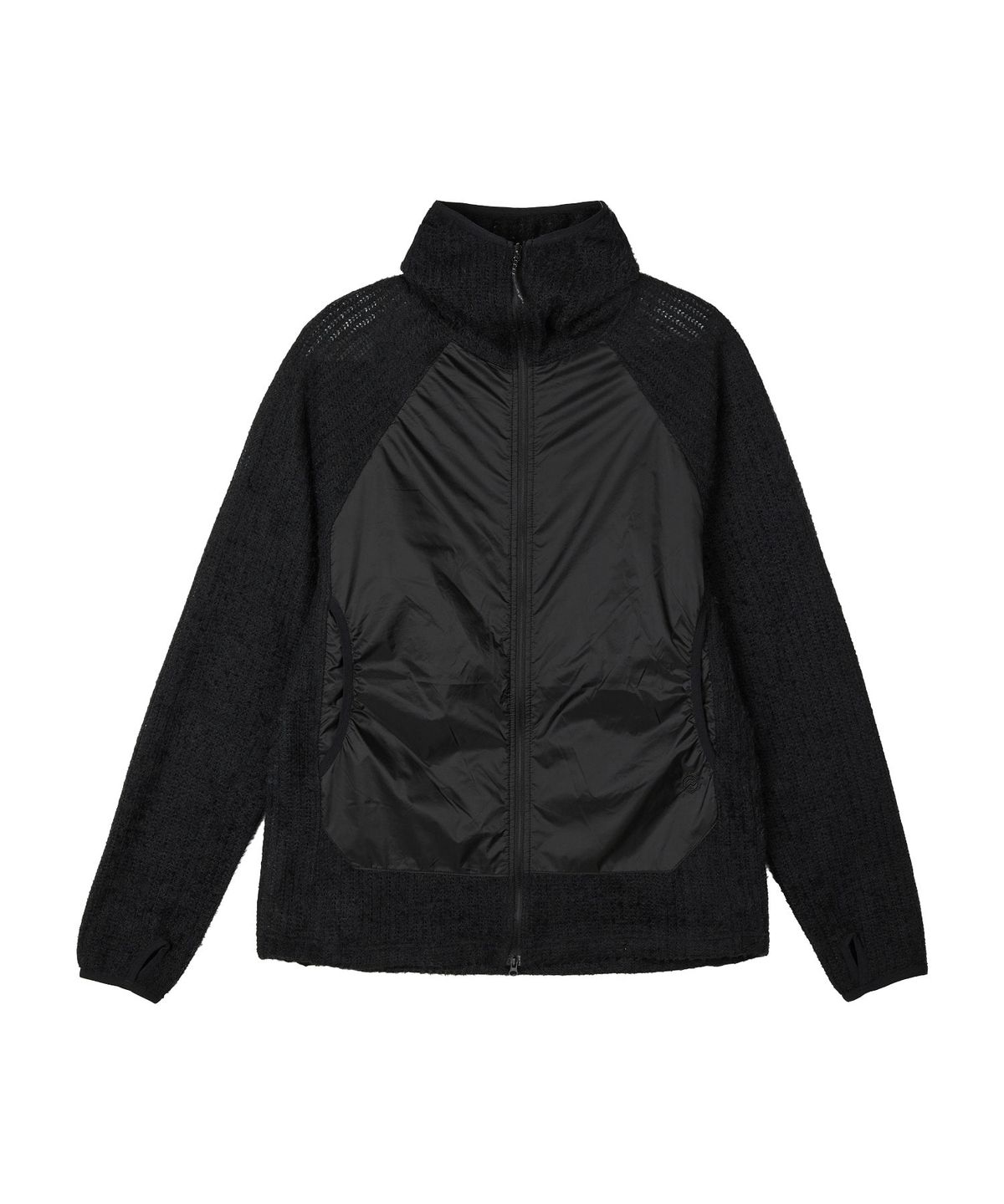 칼라파타르(KALAPATTHAR) AIR FLEECE PANEL HOODED ZIP-UP - BLACK