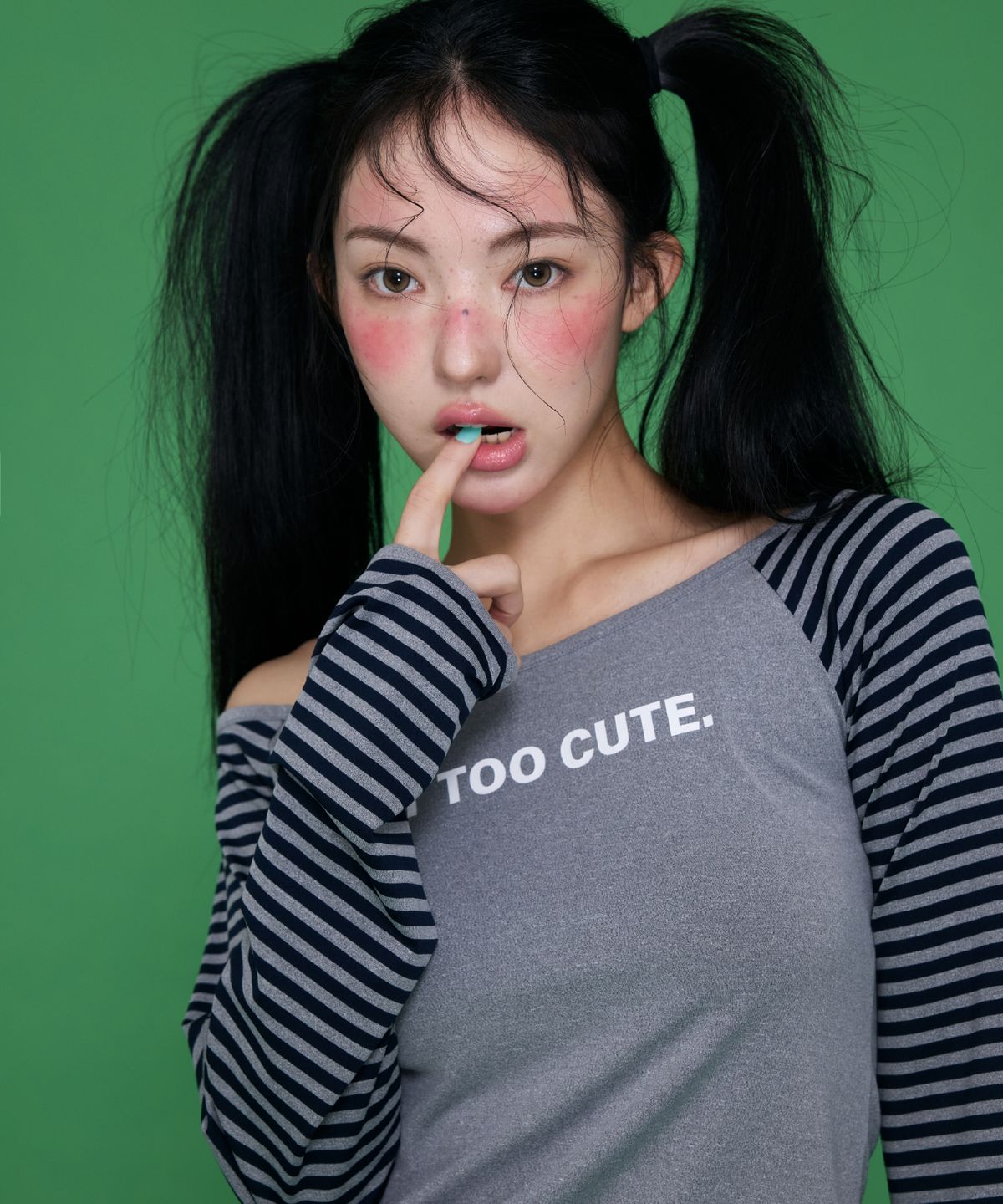 예그(YEGG) Stripe Sleeve T Gray
