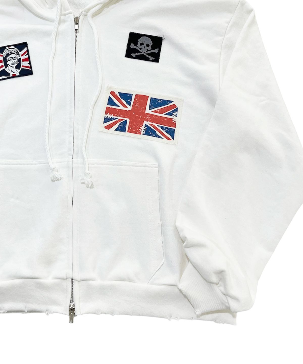 스케이터락(SK8ER ROCK) Brit Riot Sweat Zip Hoodie (ivory)