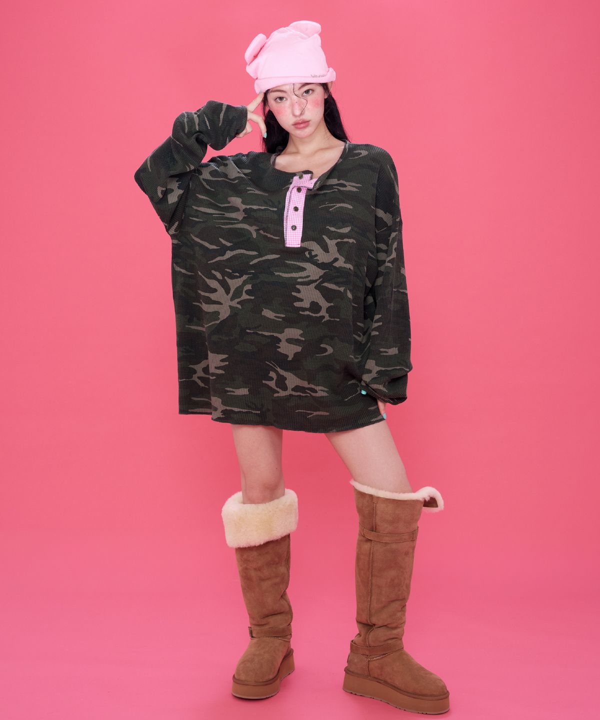 예그(YEGG) Wapple Sleeve T Camo