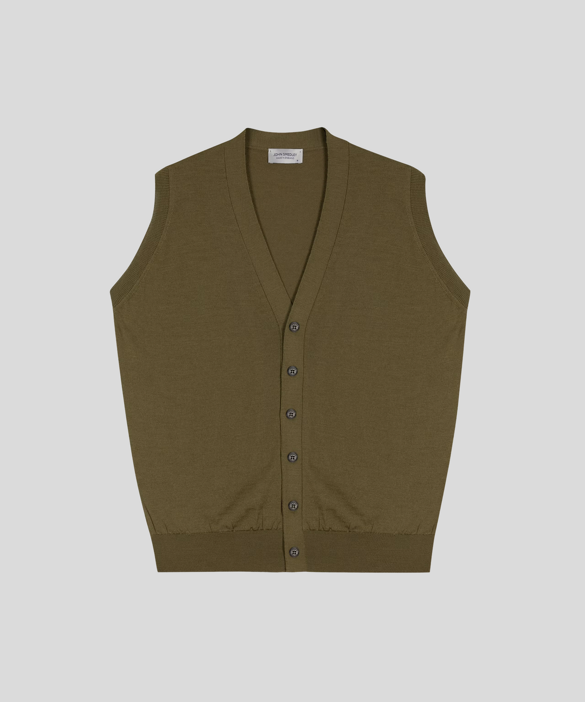 존 스메들리(JOHN SMEDLEY) BOLTON Extra Fine Merino Wool Standard Fit V-Neck Vest Seasonal 3 Colors