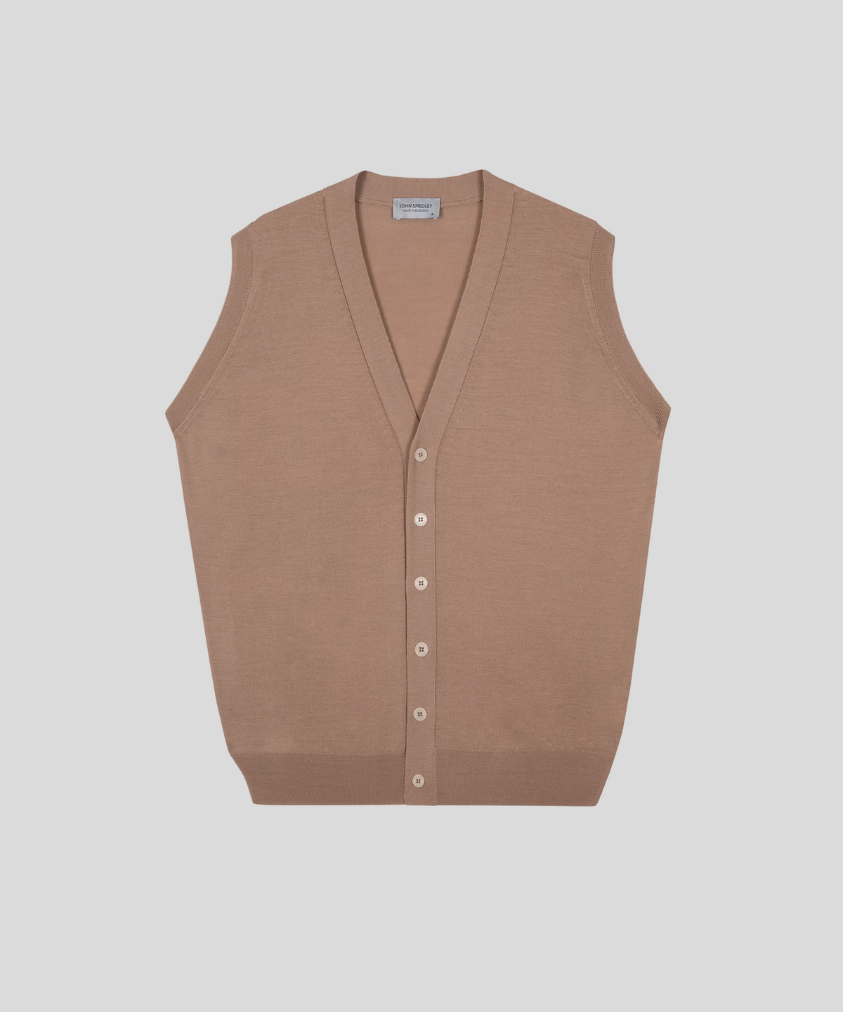 존 스메들리(JOHN SMEDLEY) BOLTON Extra Fine Merino Wool Standard Fit V-Neck Vest Seasonal 3 Colors