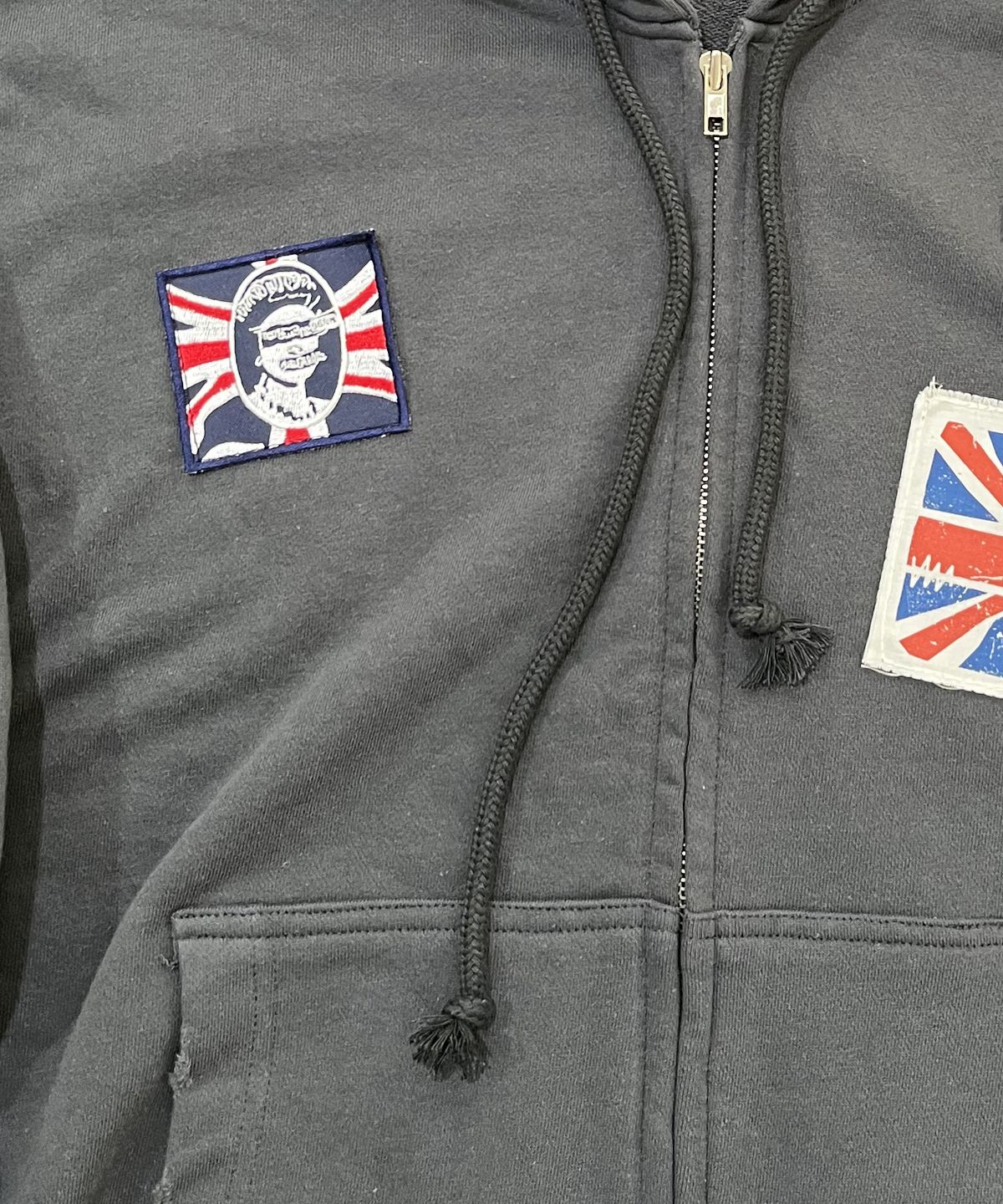 스케이터락(SK8ER ROCK) Brit Riot Sweat Zip Hoodie (dark gray)