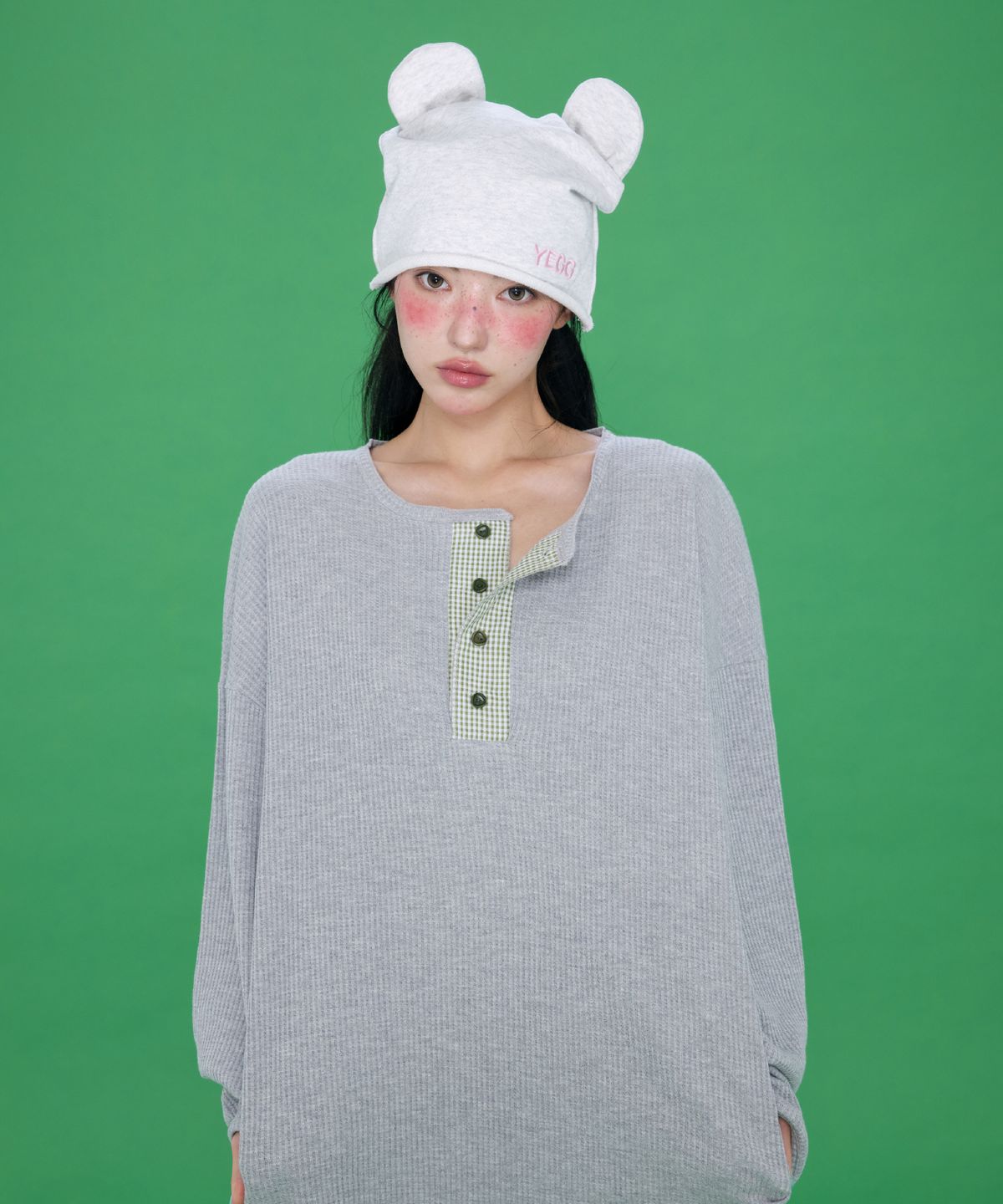 예그(YEGG) Wapple Sleeve T Gray