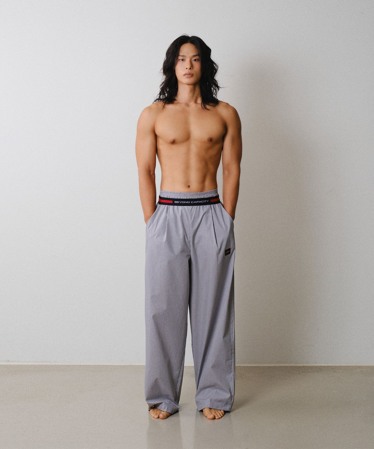 레코딩하우스(RECORDINGHOUSE) REC CCTV LOUNGE PANTS [POP GREY]