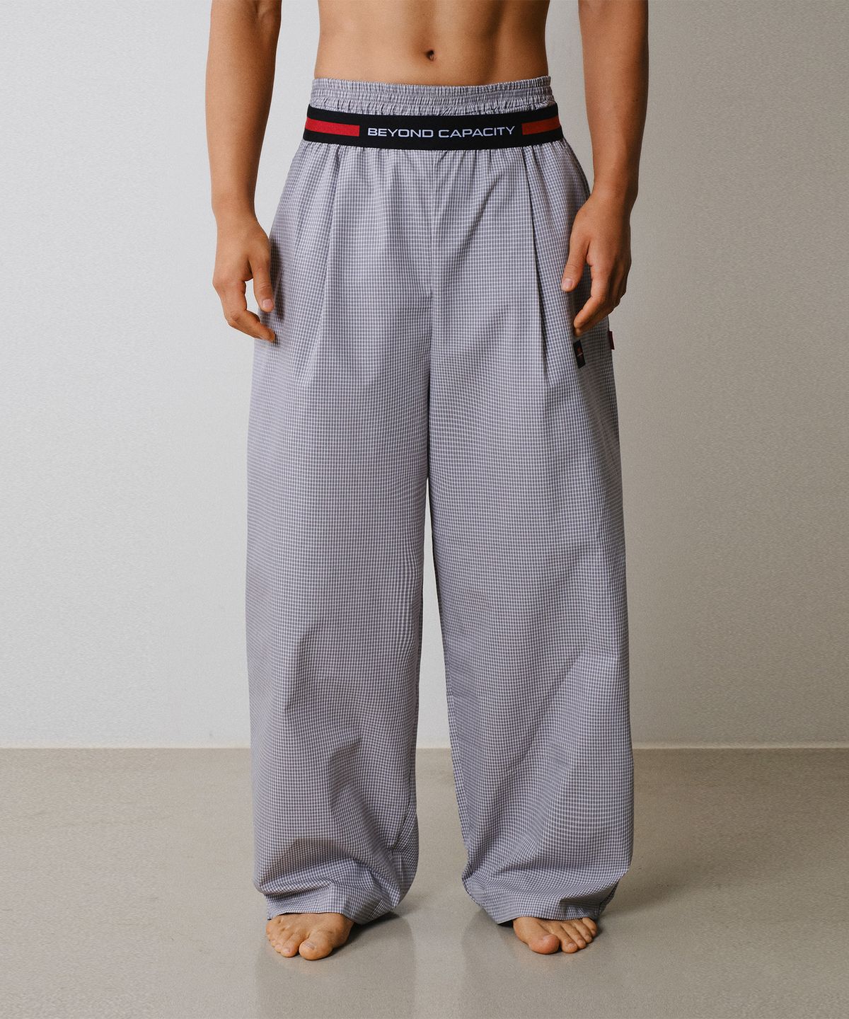 레코딩하우스(RECORDINGHOUSE) REC CCTV LOUNGE PANTS [POP GREY]