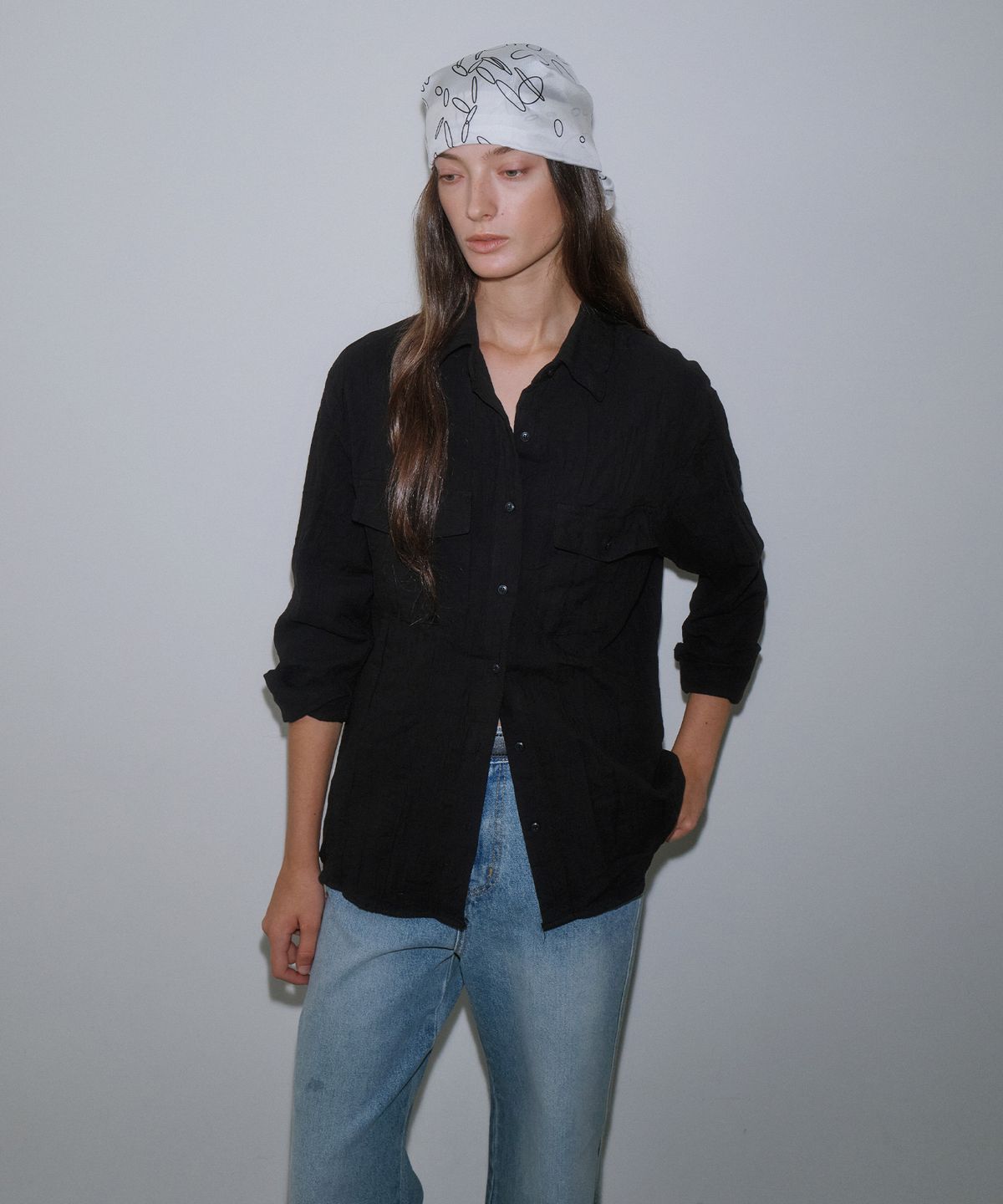 가더(GARDER) Lete Shirt (Black)