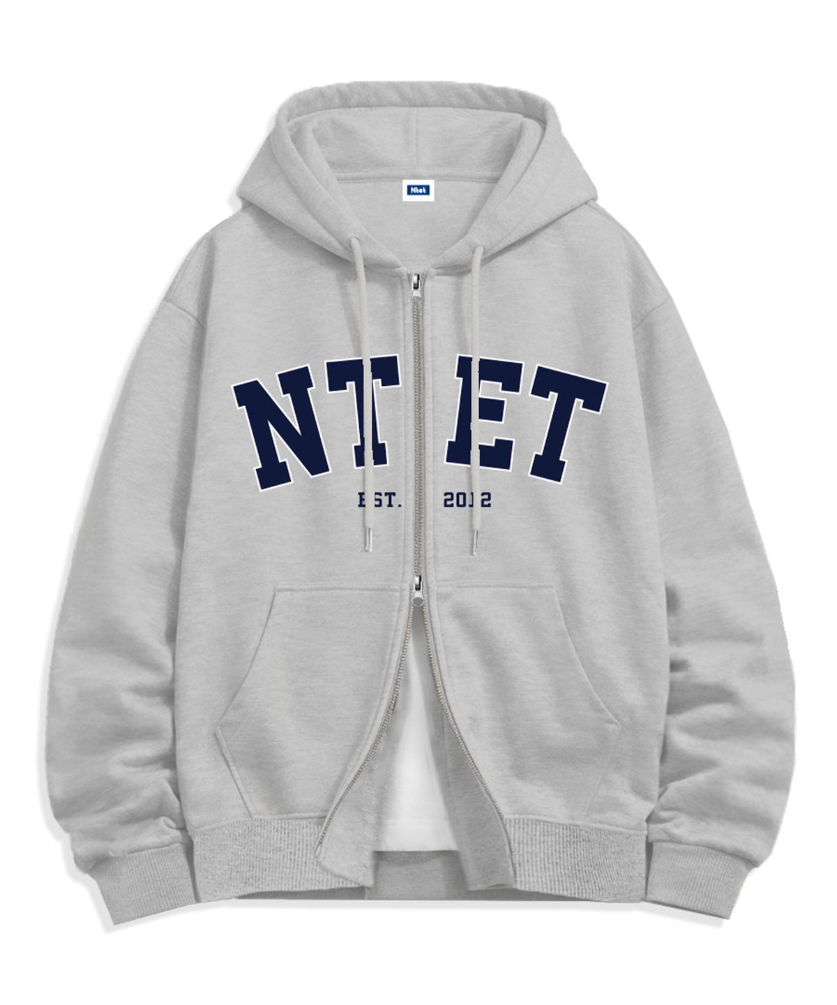 엔티이티(NTET) 빅 아치 로고 투웨이 후드집업 (4color)