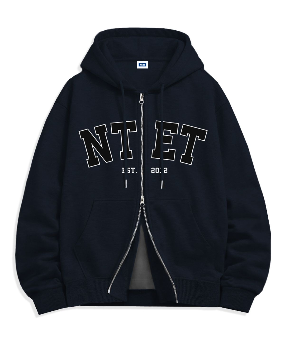 엔티이티(NTET) 빅 아치 로고 투웨이 후드집업 (4color)