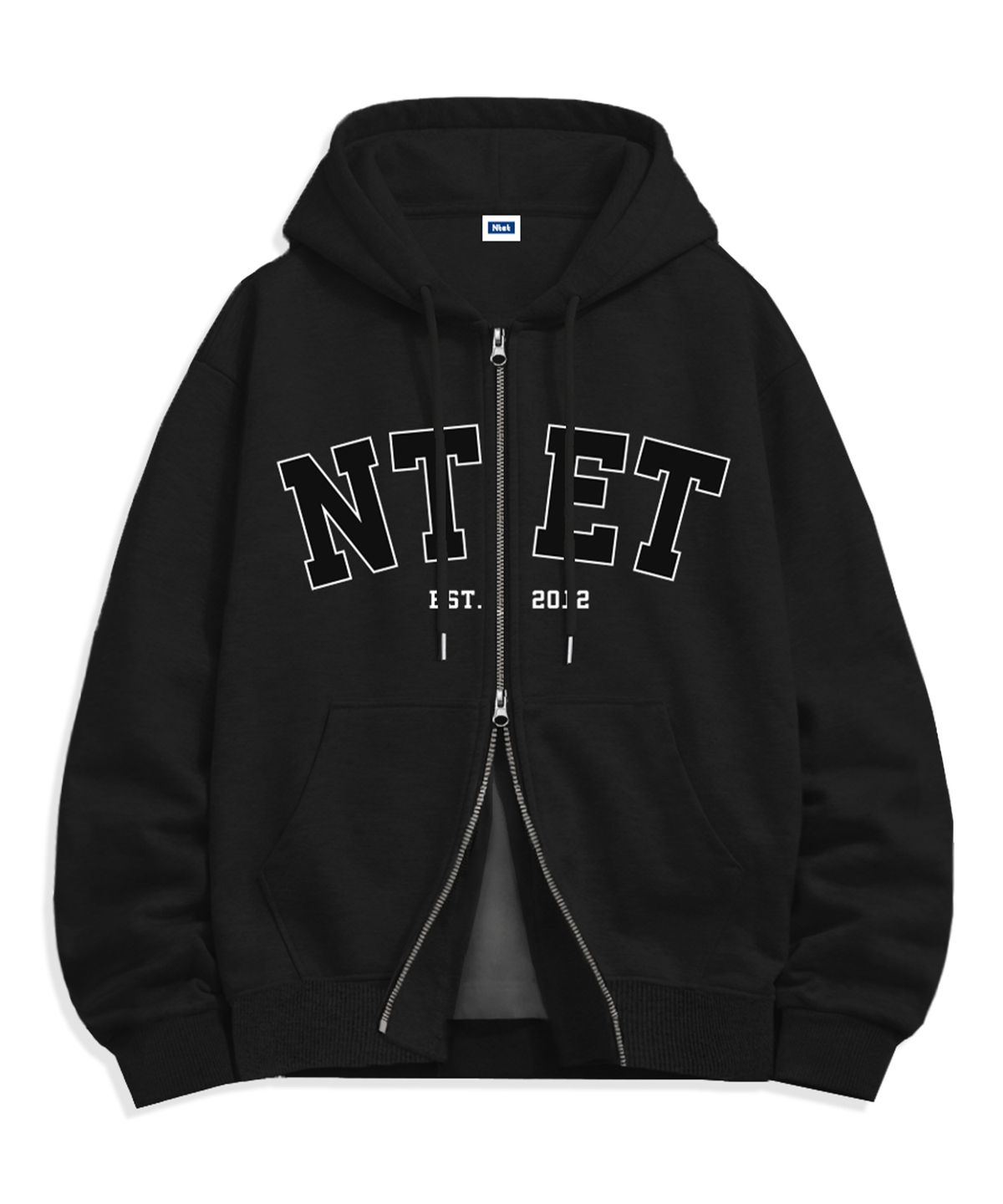 엔티이티(NTET) 빅 아치 로고 투웨이 후드집업 (4color)