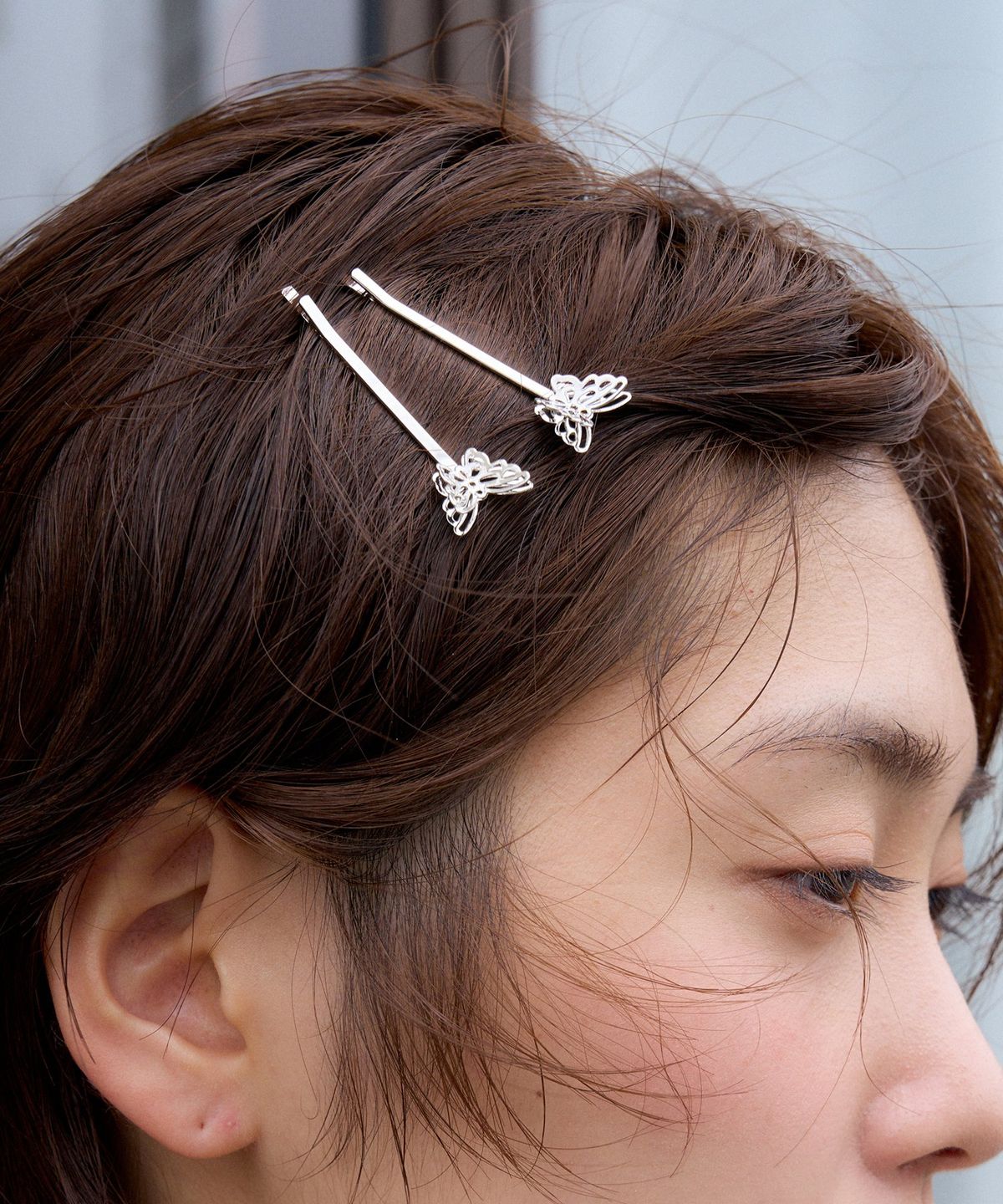 지지(GEEGEE) [2set] petit navi hair pin - silver