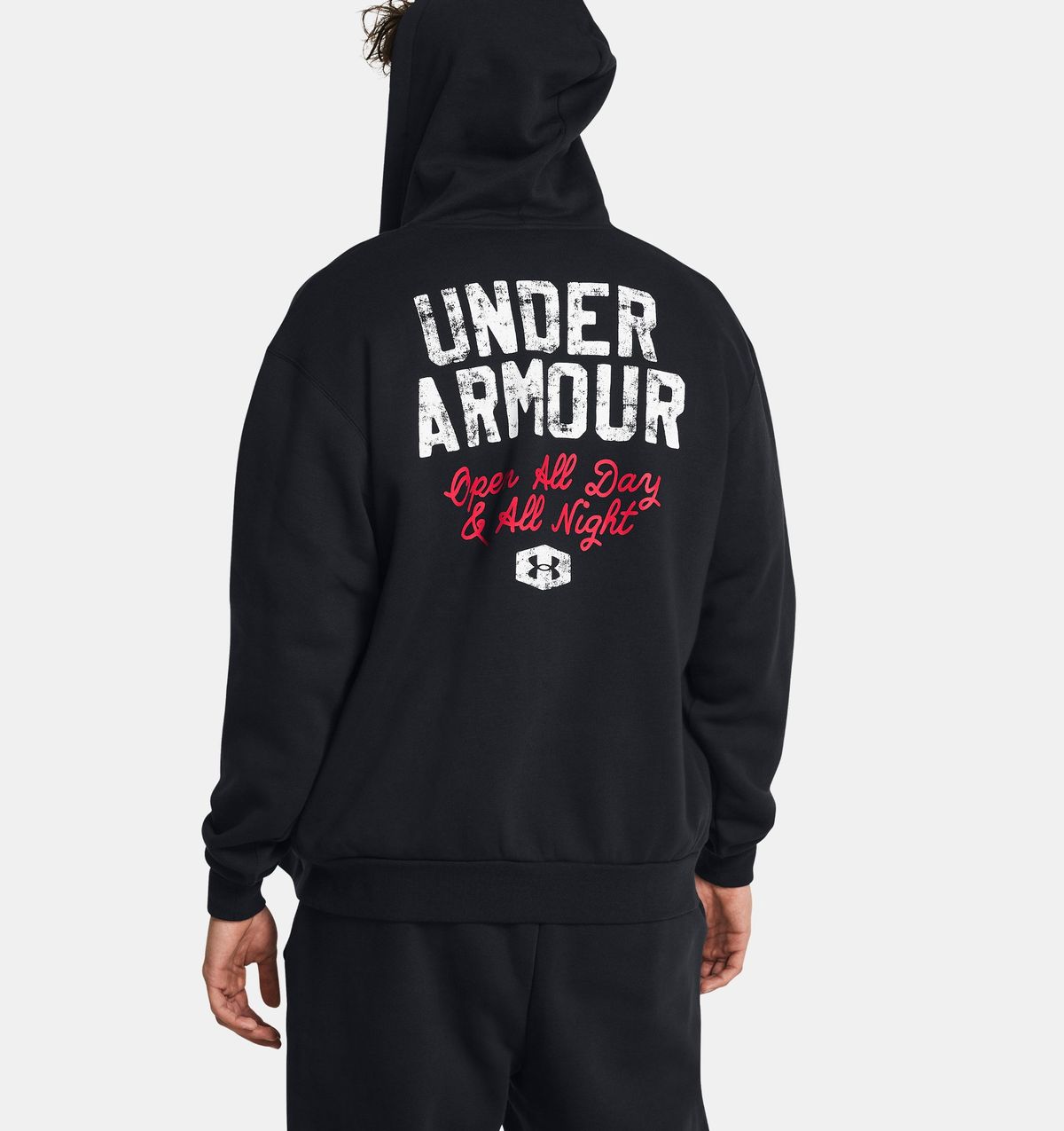 언더아머(UNDERARMOUR) 남성 UA 아이콘 플리스 24/7 Full-Zip Hoodie1386566-001