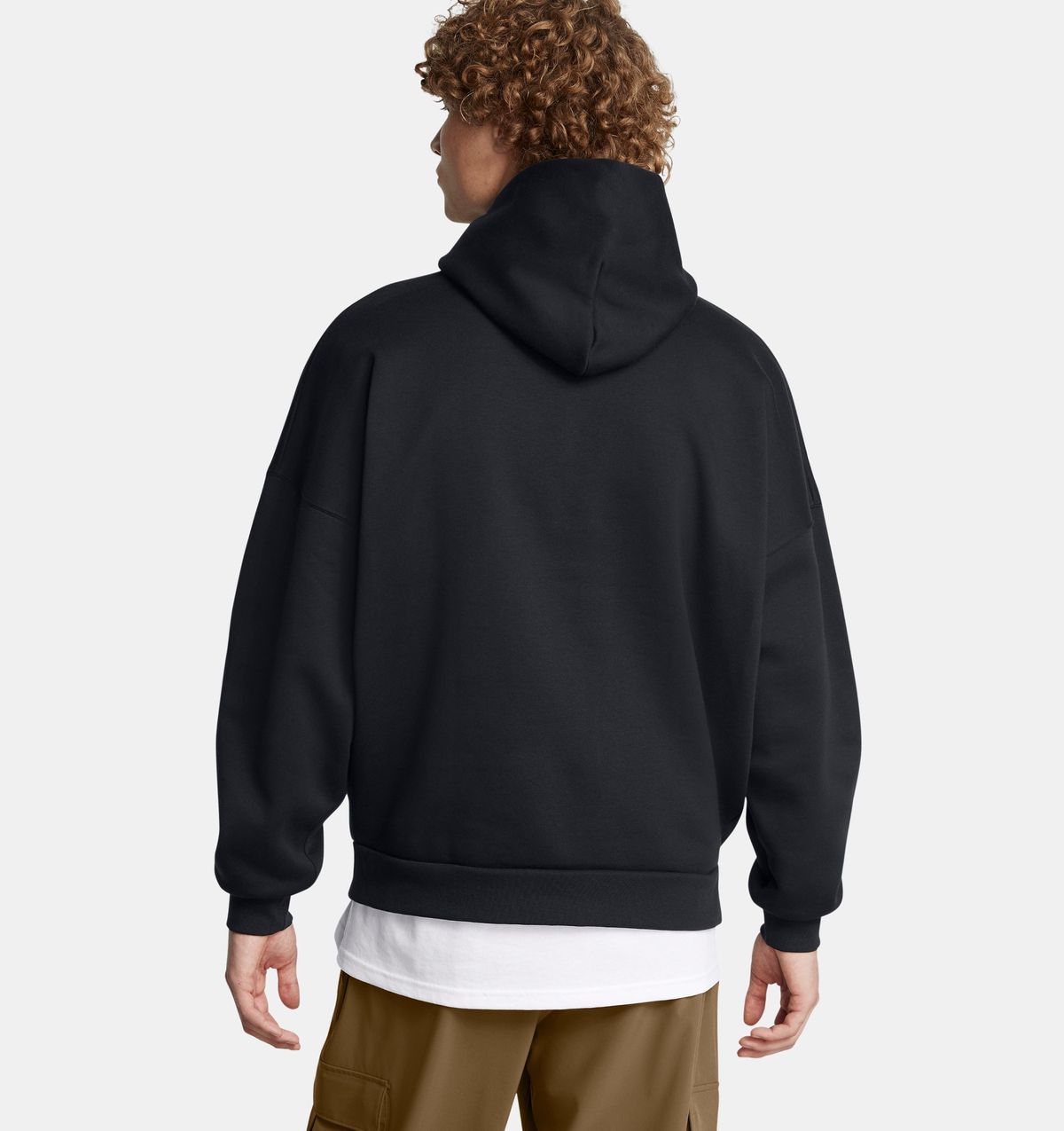 언더아머(UNDERARMOUR) 남성 UA 아이콘 플리스 오버사이즈 후디1387779-001