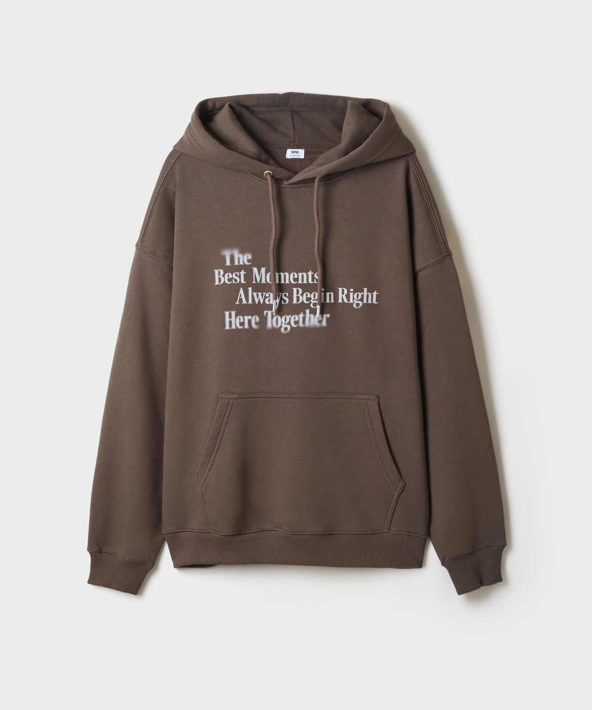 스파오(SPAO) 레터링 후드 풀오버_SPMNG49C70