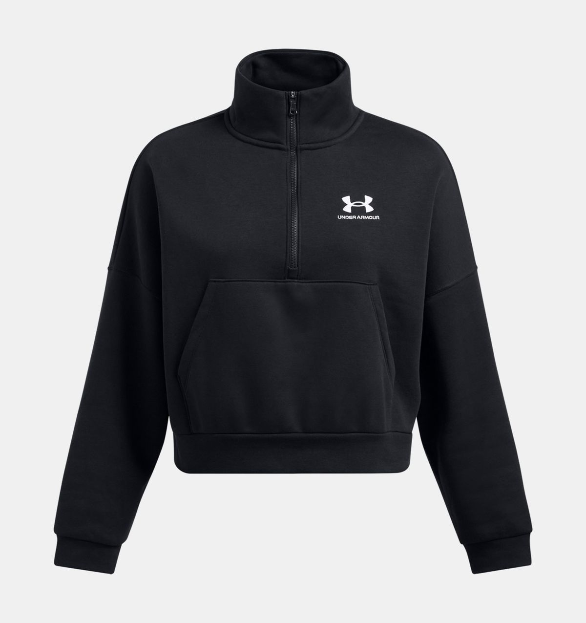 언더아머(UNDERARMOUR) 여성 UA 아이콘 플리스 오버사이즈1/2 집1386460-001