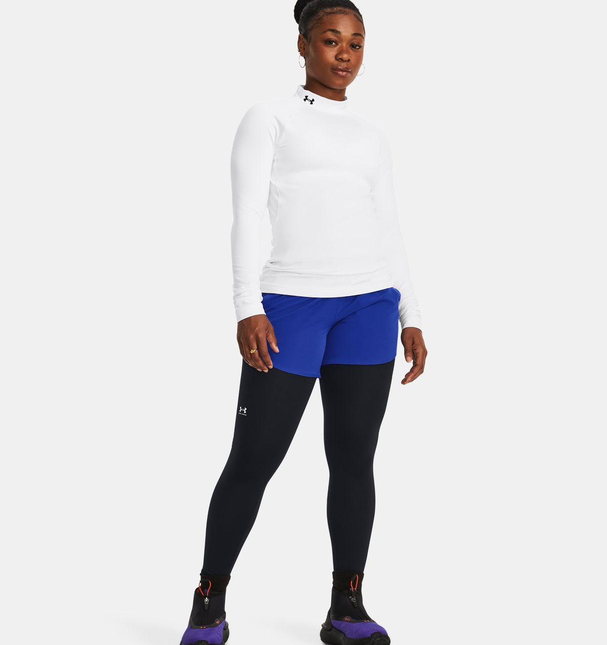 언더아머(UNDERARMOUR) 여성 ColdGear 어센틱 모크 넥1368702-100