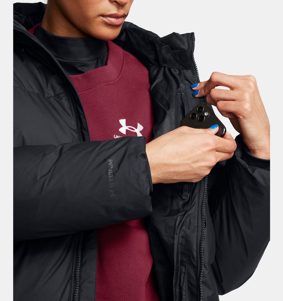 언더아머(UNDERARMOUR) 여성 UA 리미트리스 다운 푸퍼 파카1384649-001