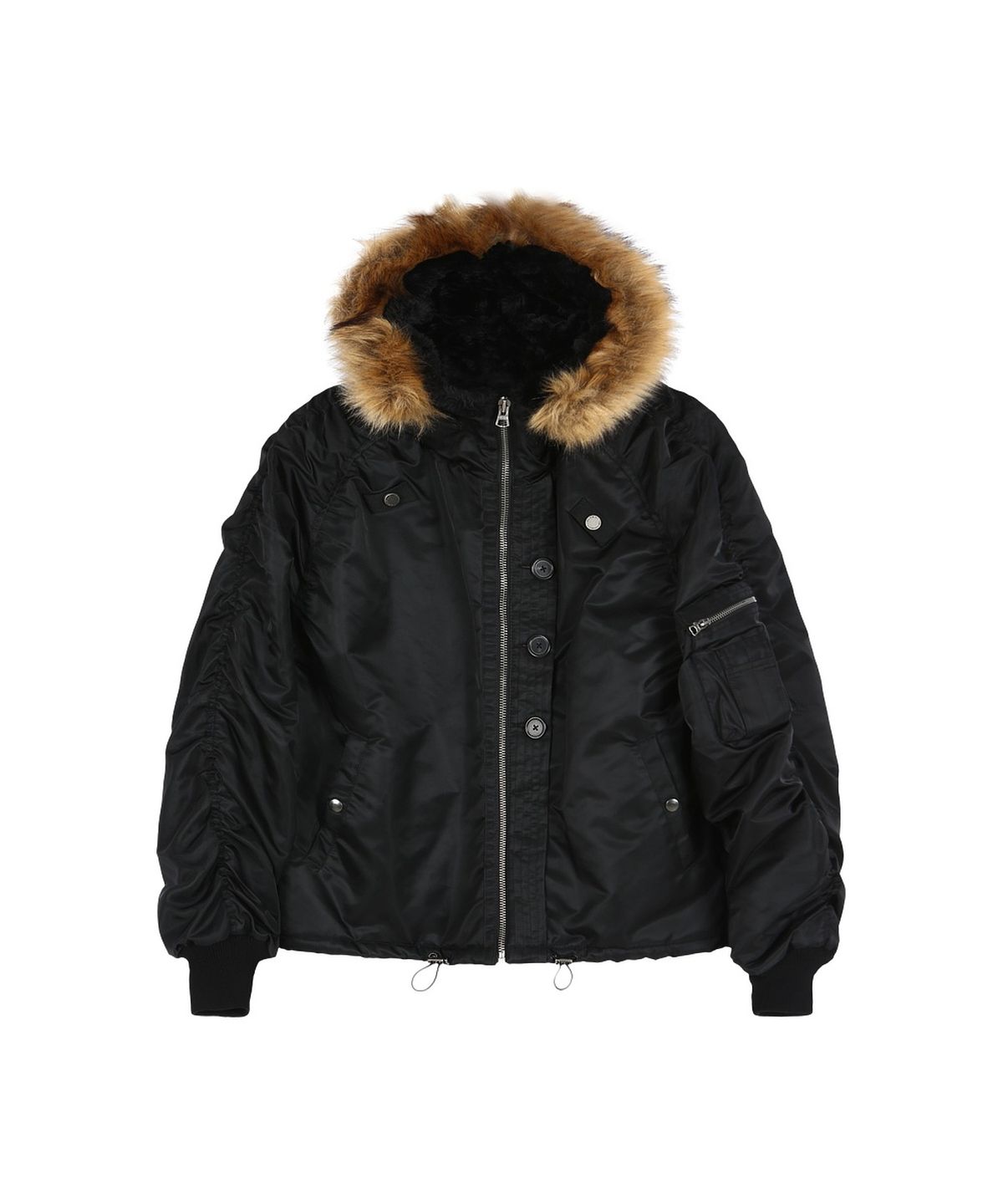 앤더슨벨(ADSB ANDERSSON BELL) ANDERSSON BELL X ALPHA INDUSTRIES VEST LAYERED N-2B JACKET (BLACK)